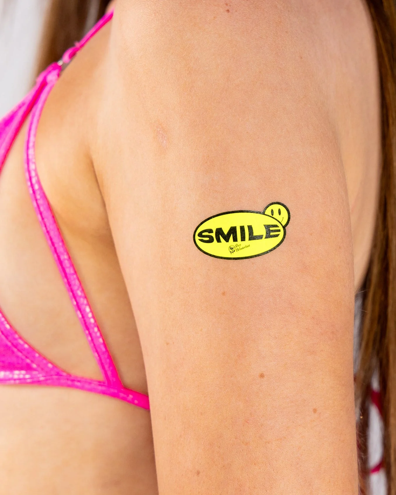 21pc "SMILE" Yellow Sticker Sheet - Image 2