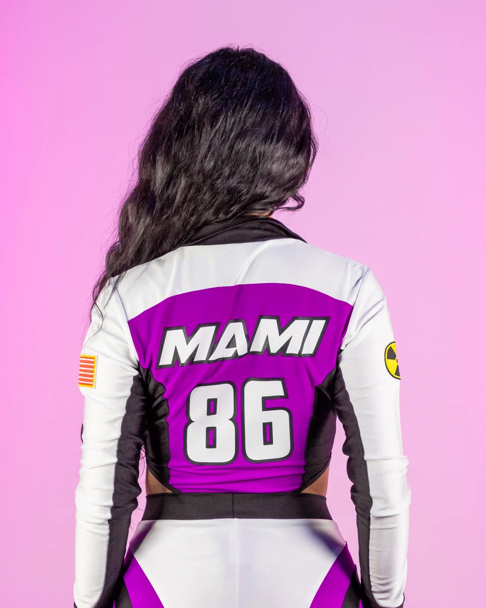 5pc Purple Moto Mami Costume - Image 8