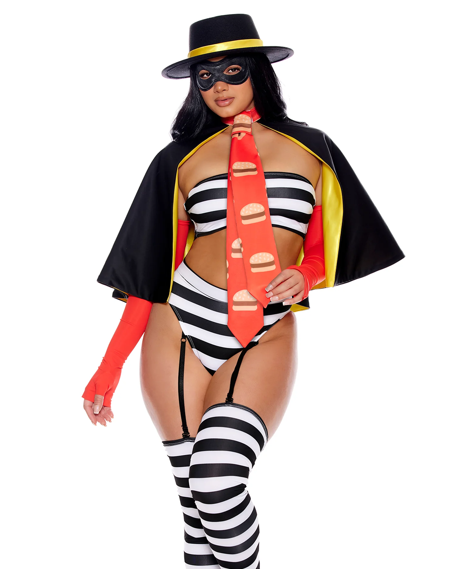 6pc Burger Bandit Costume - Image 6