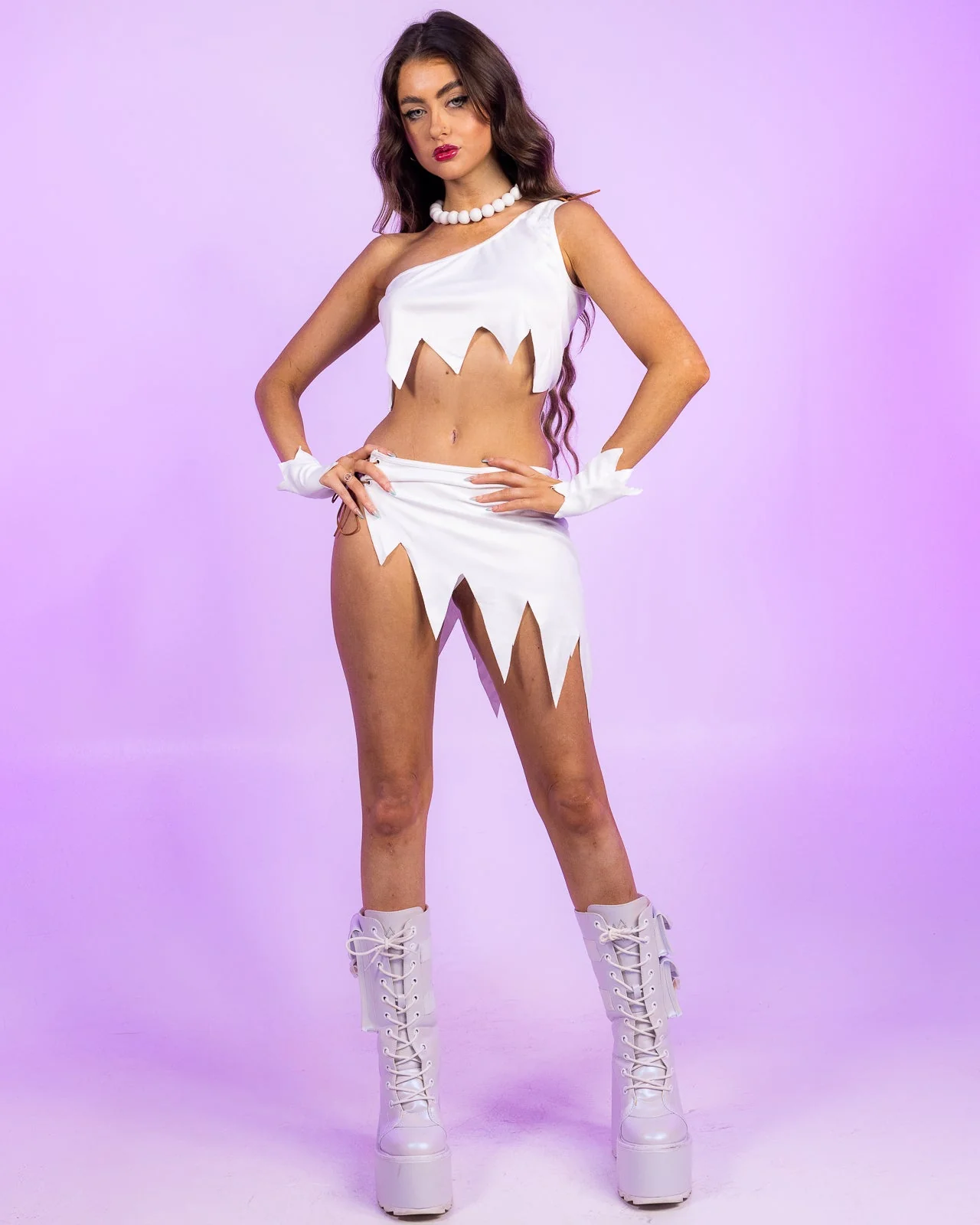 4pc Bedrock Babe Costume - Image 5