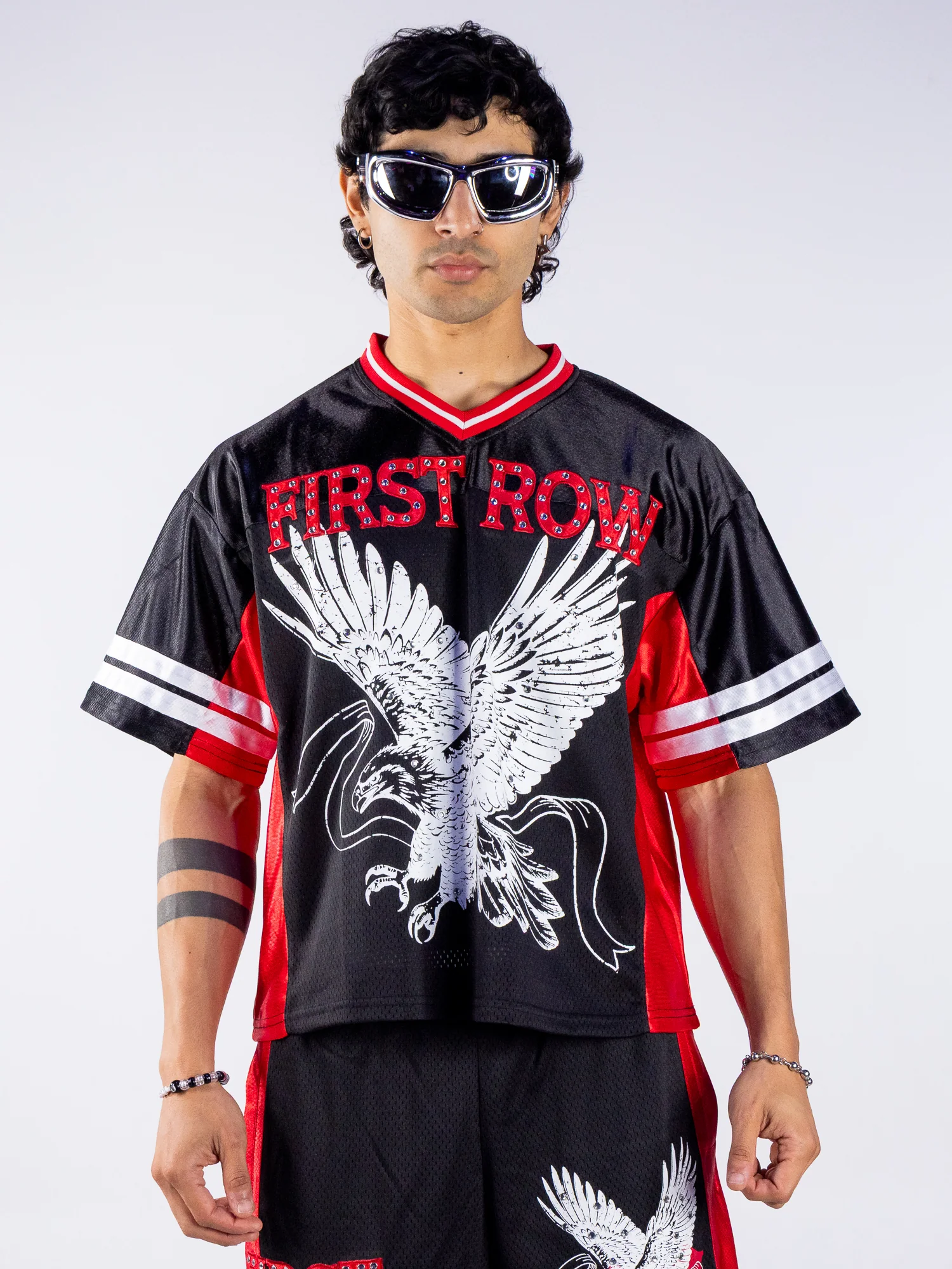 Above All Things Sovereign Men's Black/Red Football Jersey