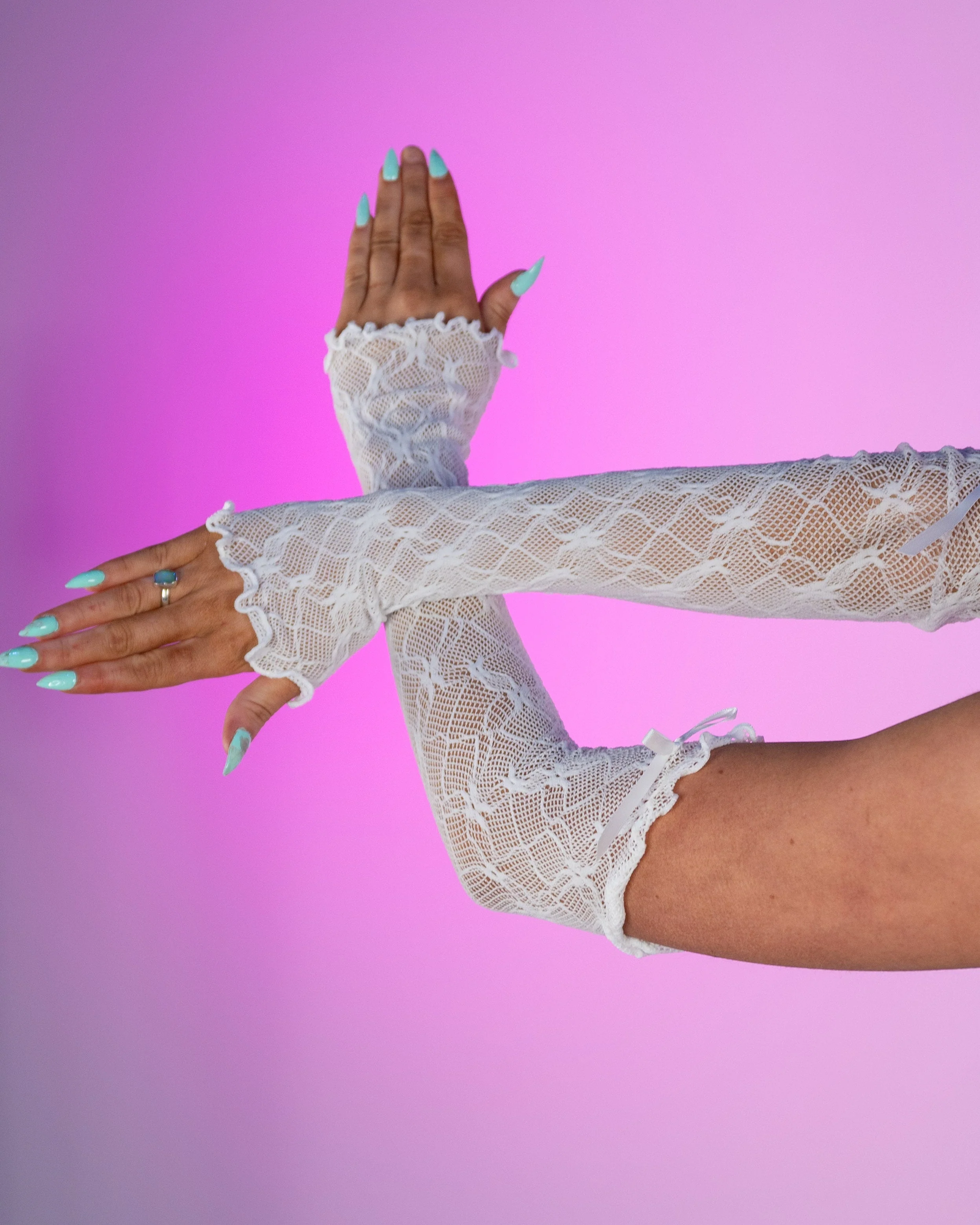 All In Lace Elbow Gloves (Pair) - Image 7
