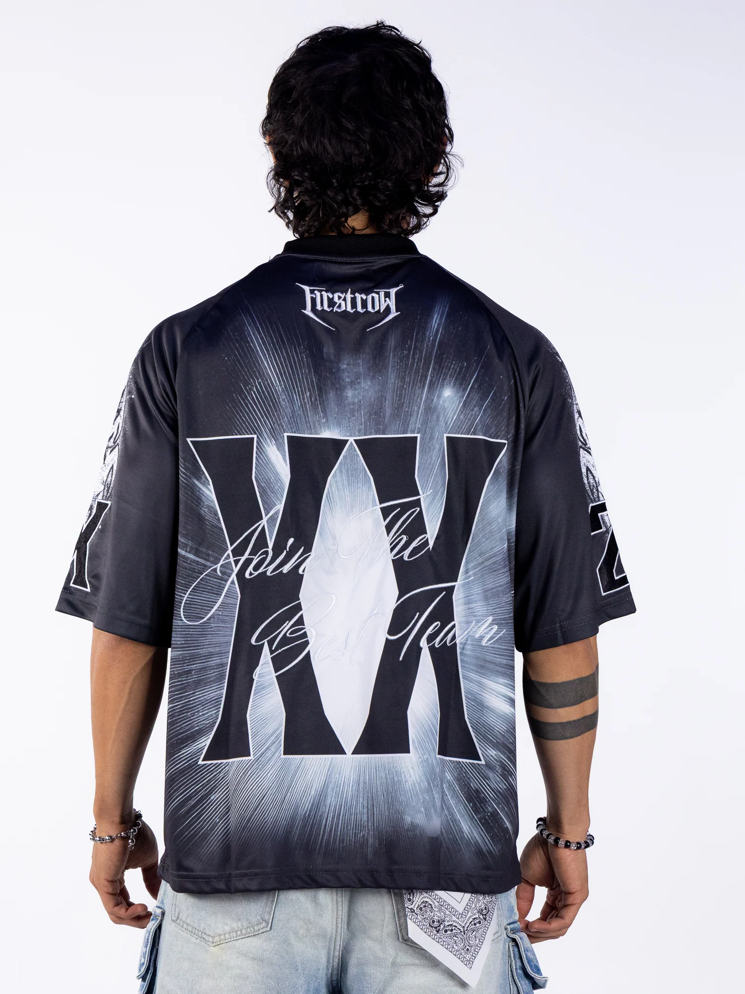 Always Blessed Men's Black Soccer Jersey - Image 5