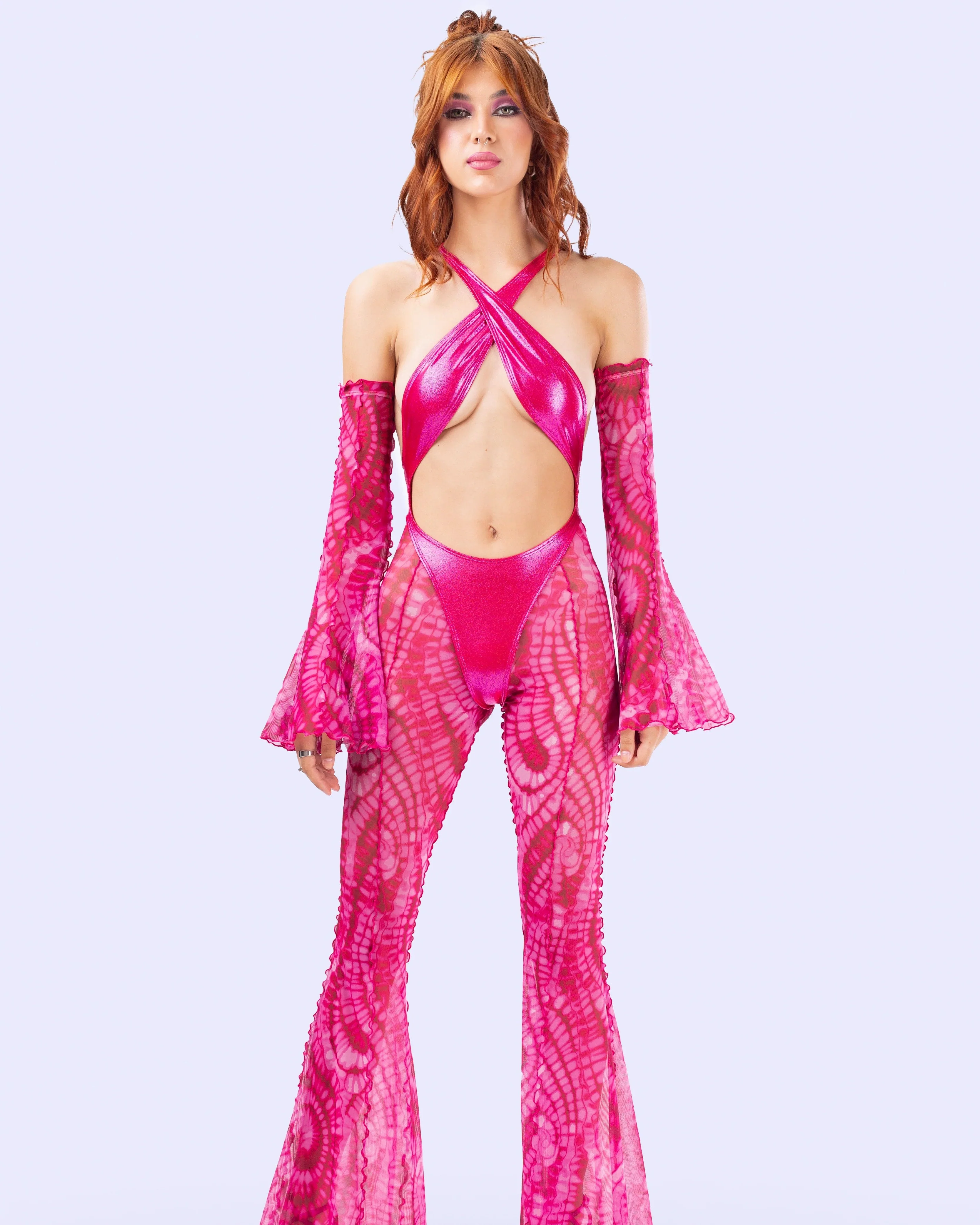 Badinka Glimmer Criss-Cross Romper Set - Image 5