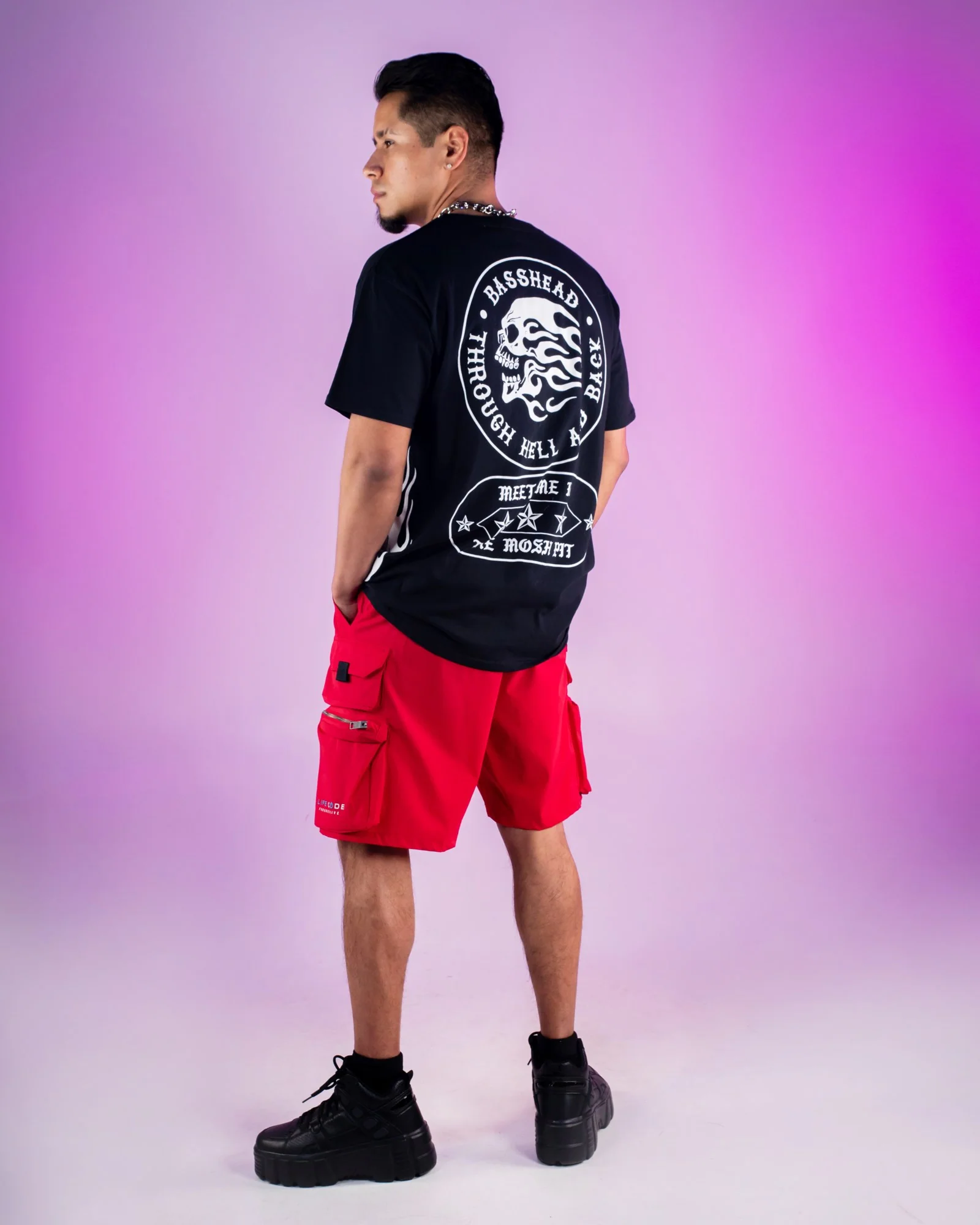 Basshead Hell and Back Men's T-Shirt - Image 6