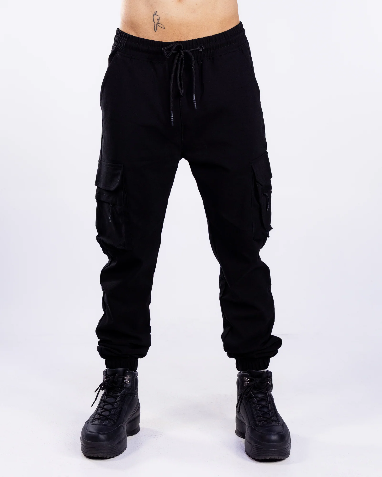 Big Ego Men's Black Cargo Jogger
