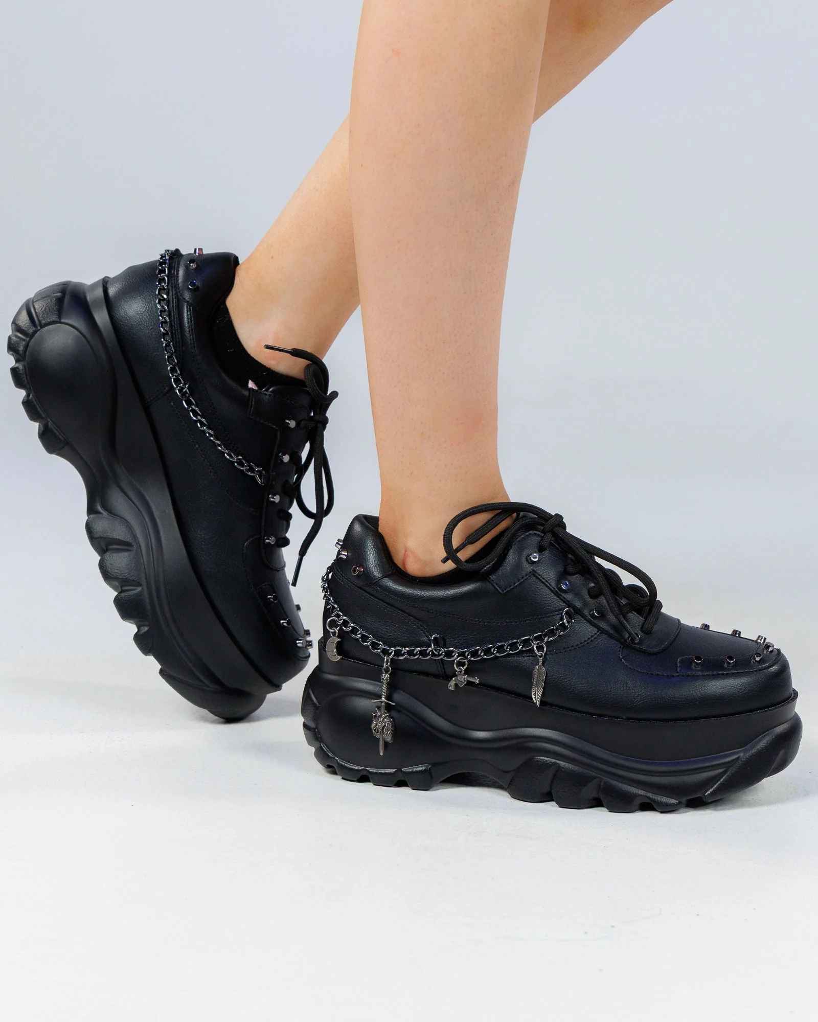 Black Dynamite Women's Chain Platform Sneakers - Image 2
