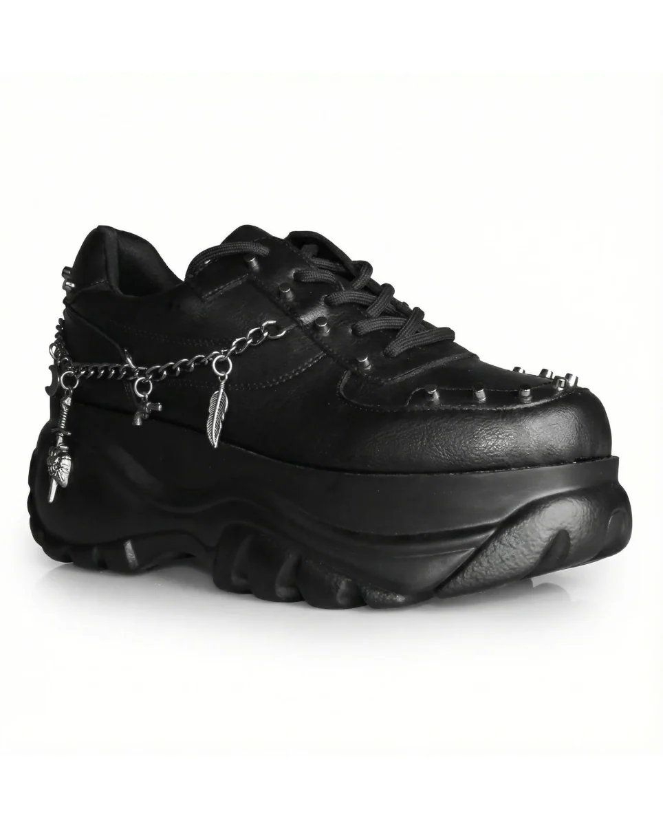 Black Dynamite Women's Chain Platform Sneakers - Image 4