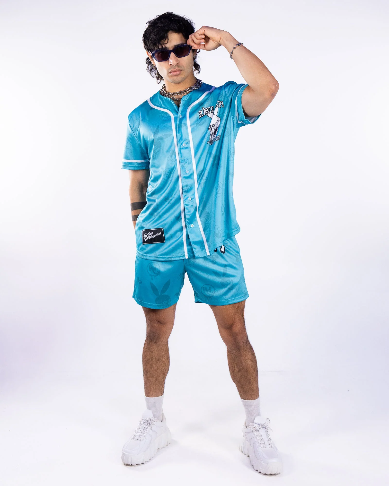 Blue Rave Papi Men's Short - Image 2