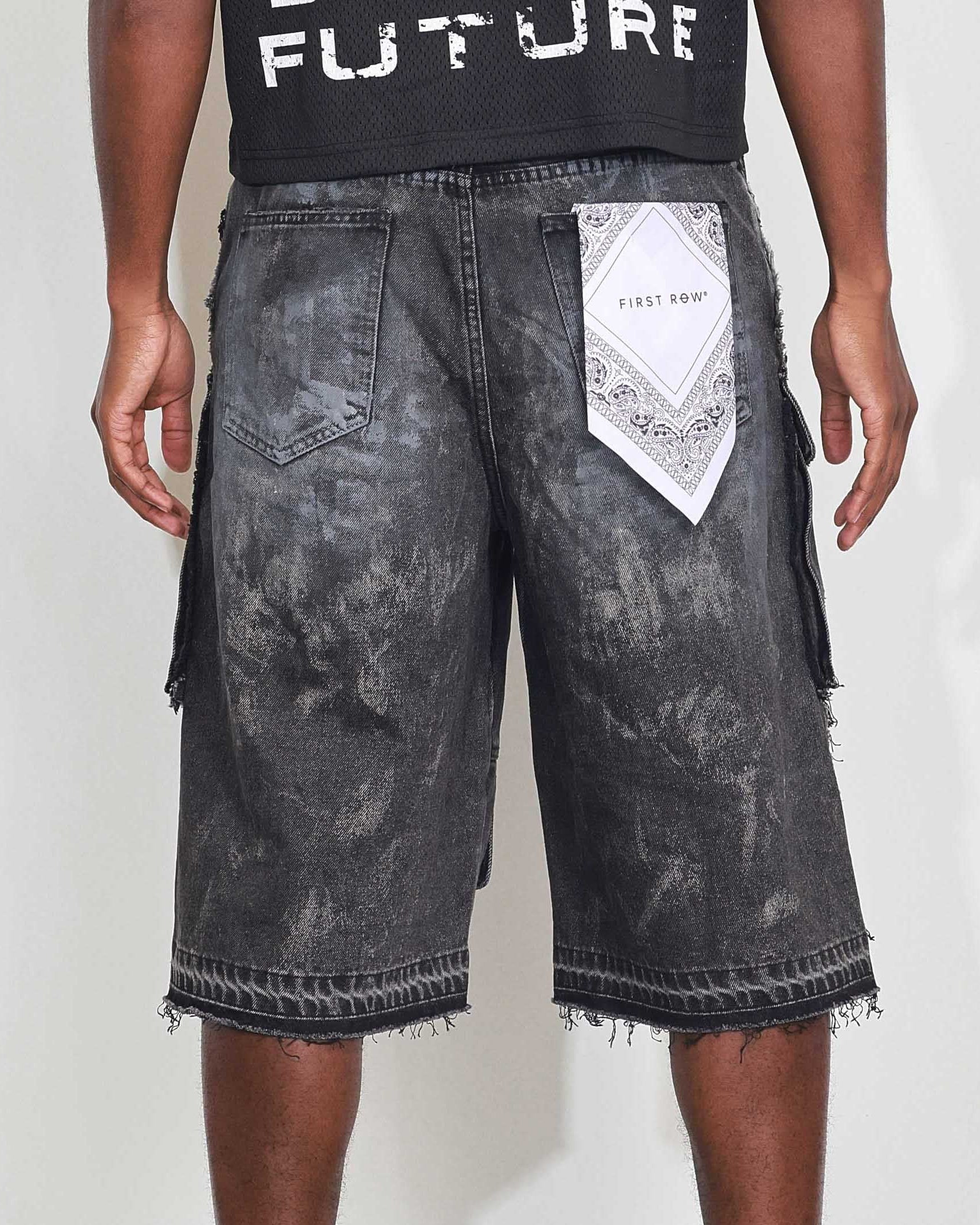 Black Stone Men's Denim Cargo Jort - Image 9