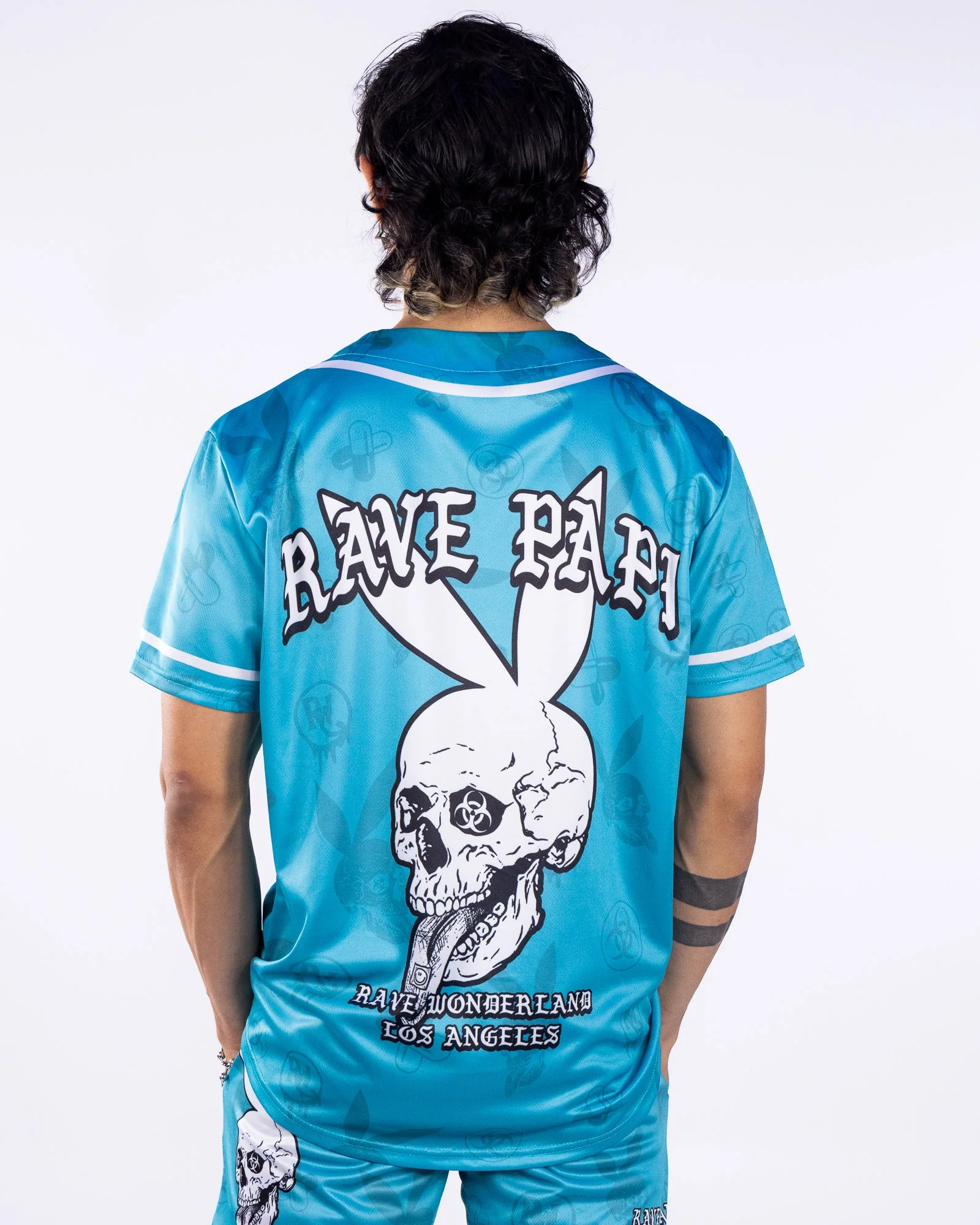 Blue Rave Papi Men's Jersey - Image 2
