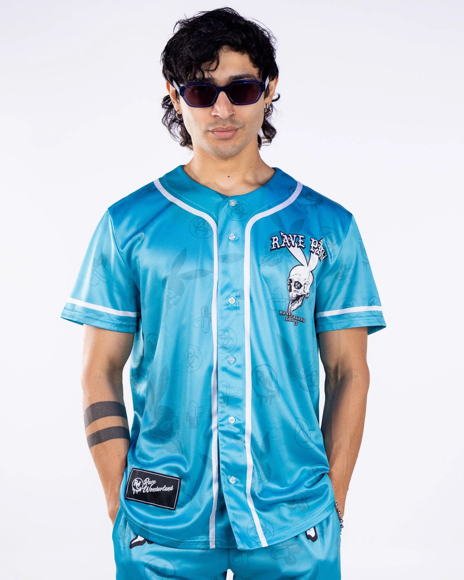 Blue Rave Papi Men's Jersey - Image 4