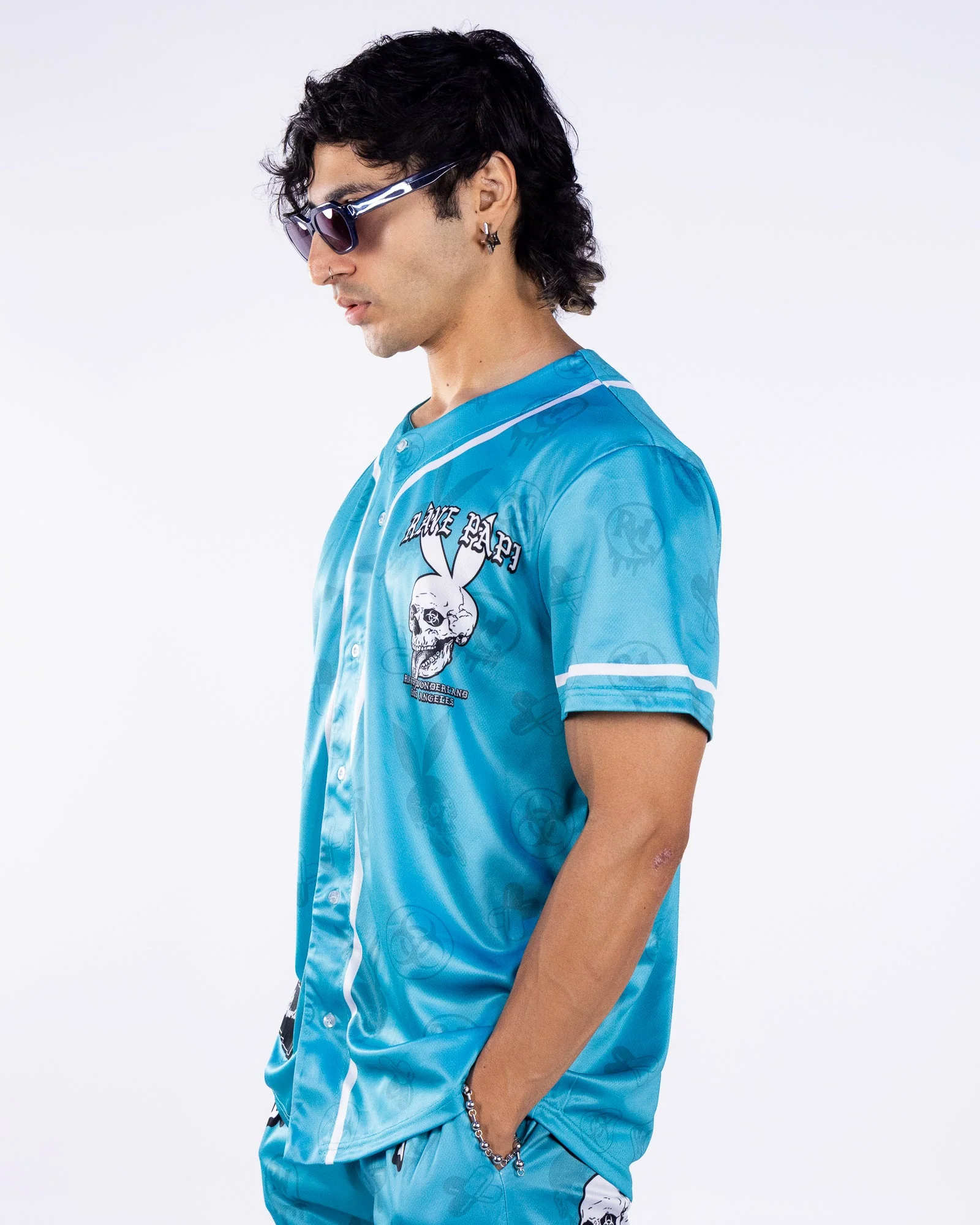 Blue Rave Papi Men's Jersey - Image 6
