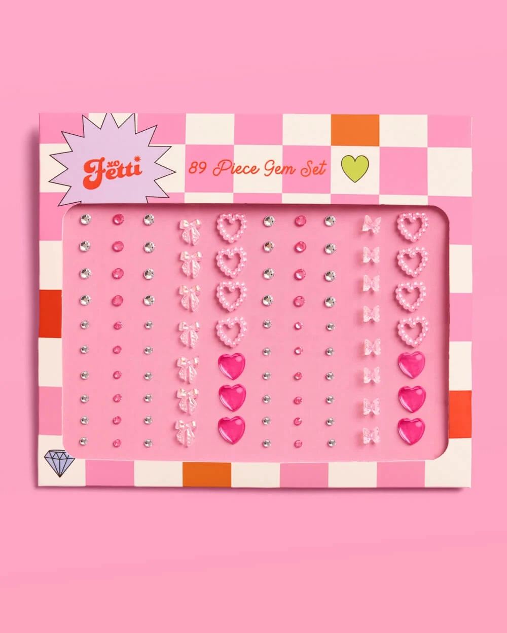 Bow & Heart Women's Face Gem Jewel Pack - Image 2