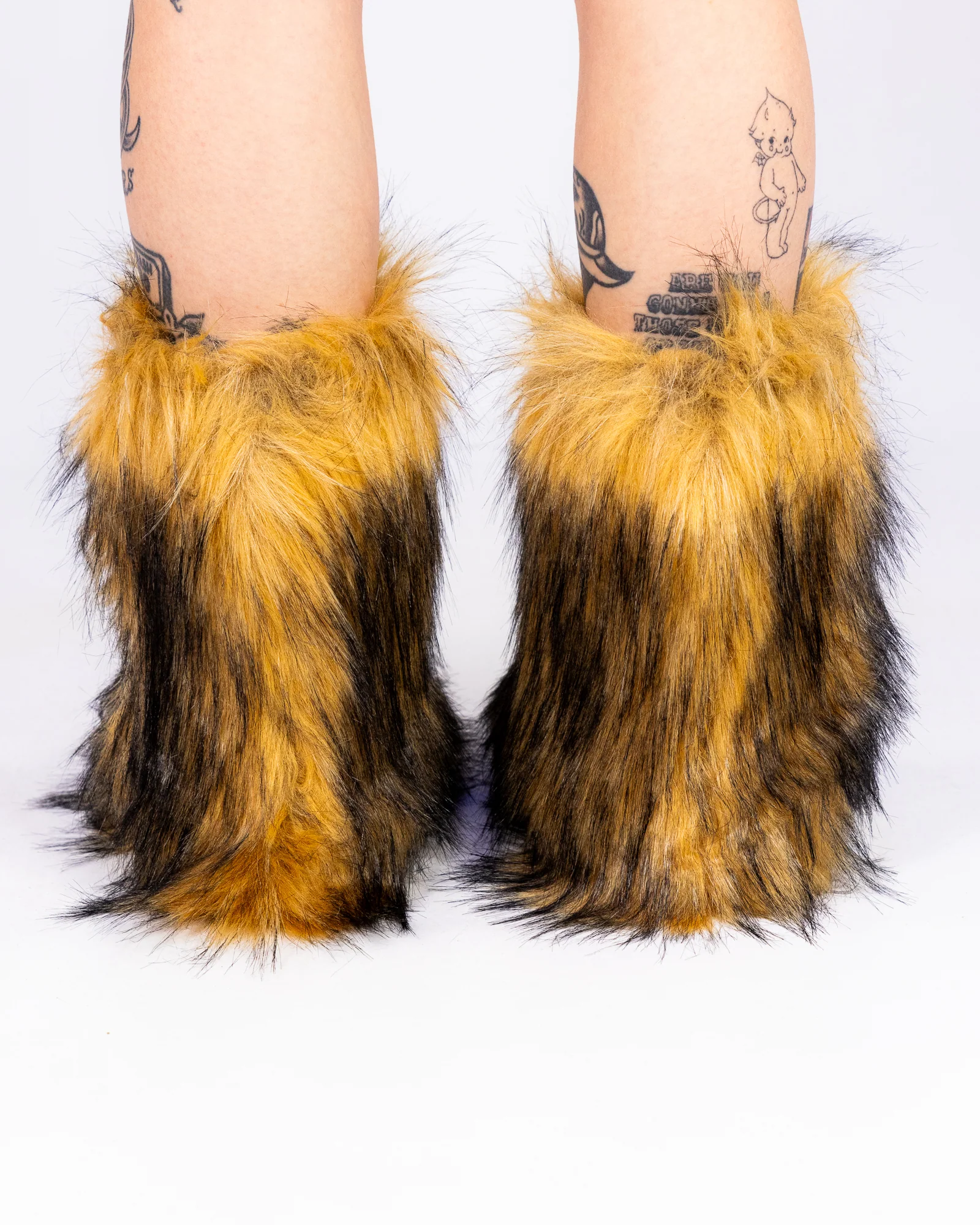 Women's Brown Boots With The Fur - Image 3