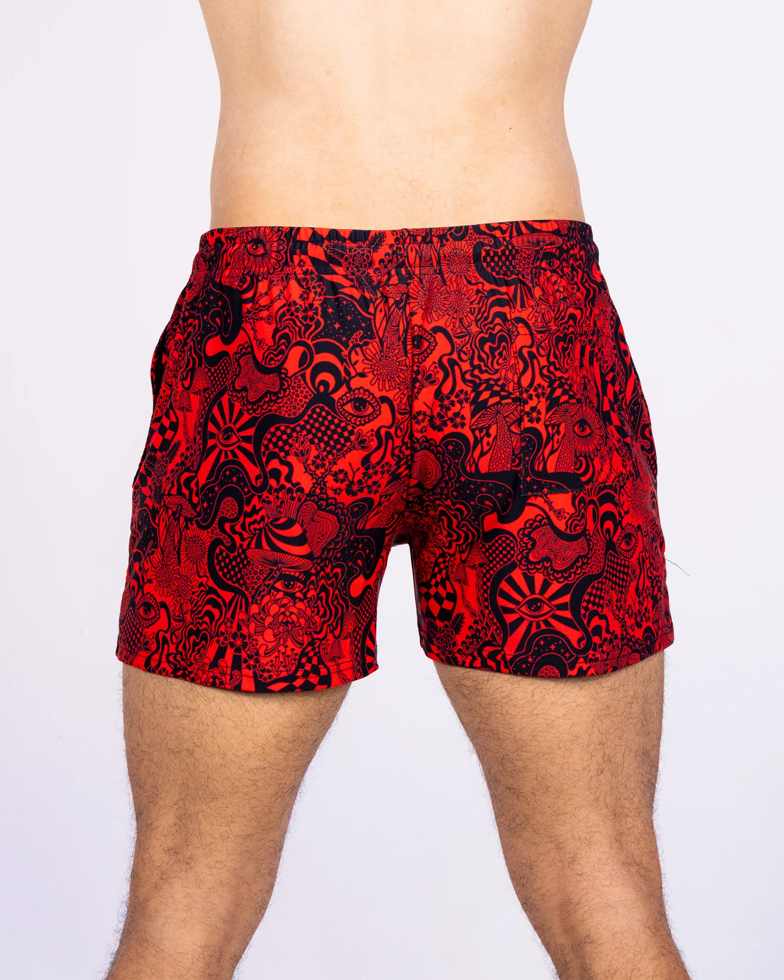 Crimson Zenith Men's Drawstring Shorts - Image 6