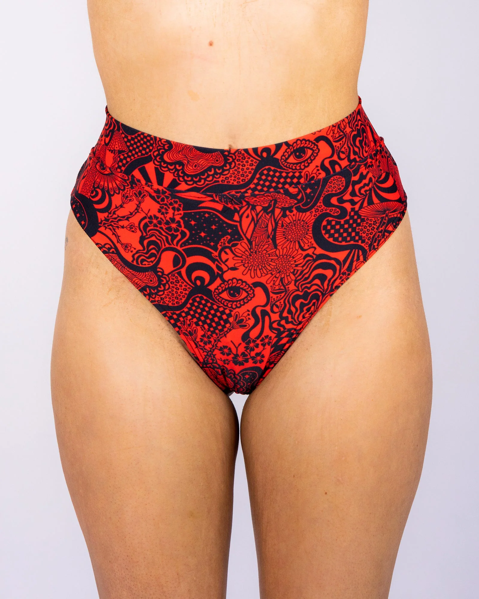Crimson Zenith Scrunch Cheeky Shorts - Image 4