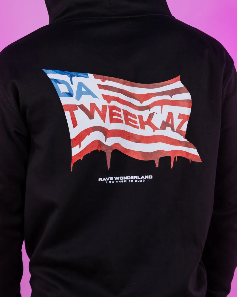 Da Tweekaz x Rave Wonderland Limited Edition Flag Hoodie Sweater - Image 3