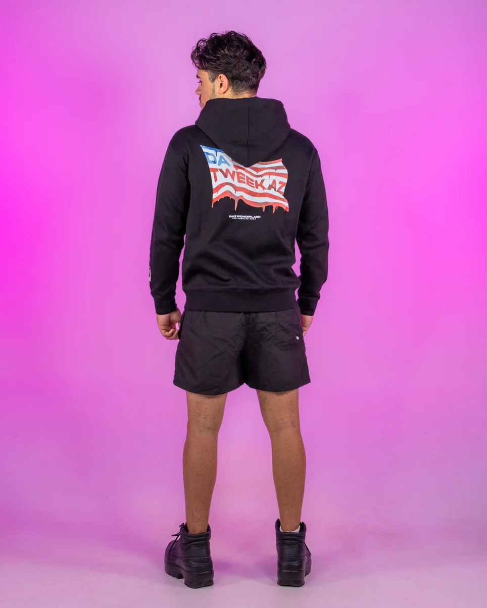 Da Tweekaz x Rave Wonderland Limited Edition Flag Hoodie Sweater - Image 6