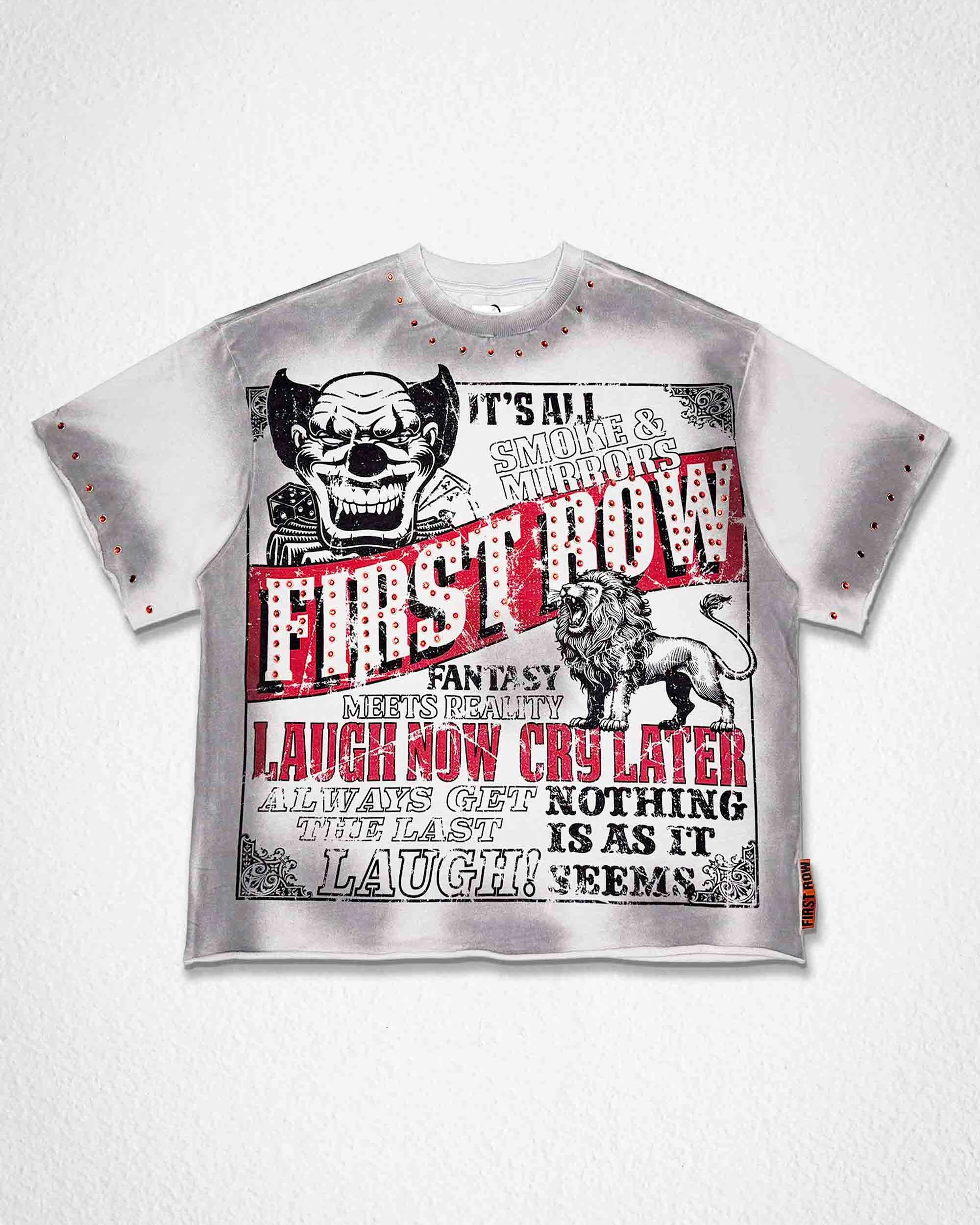 Dark Circus Men's Gray Tee - Image 7