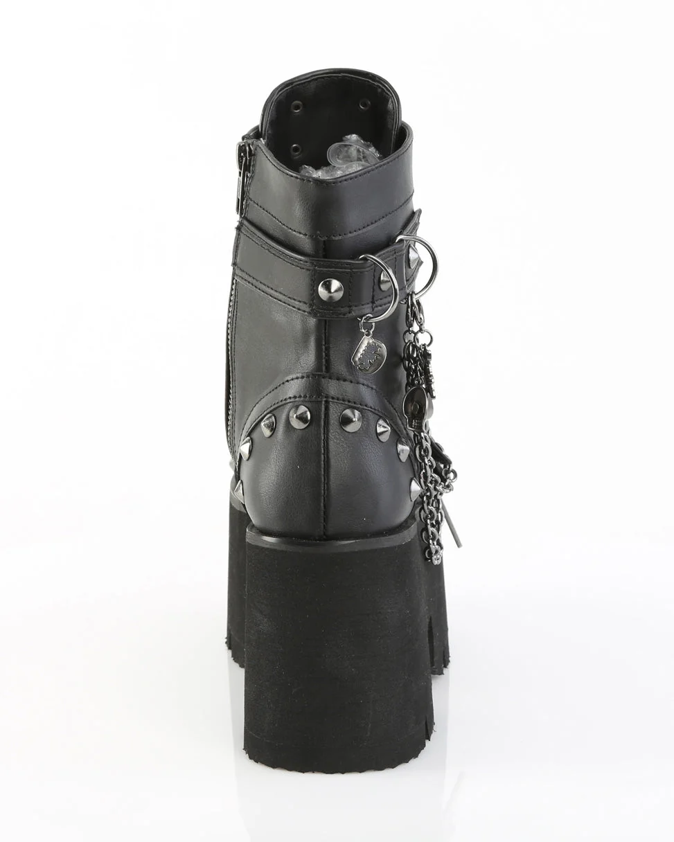 Demonia Ashes Chains & Charms Women's Black Platform Boot - Image 10