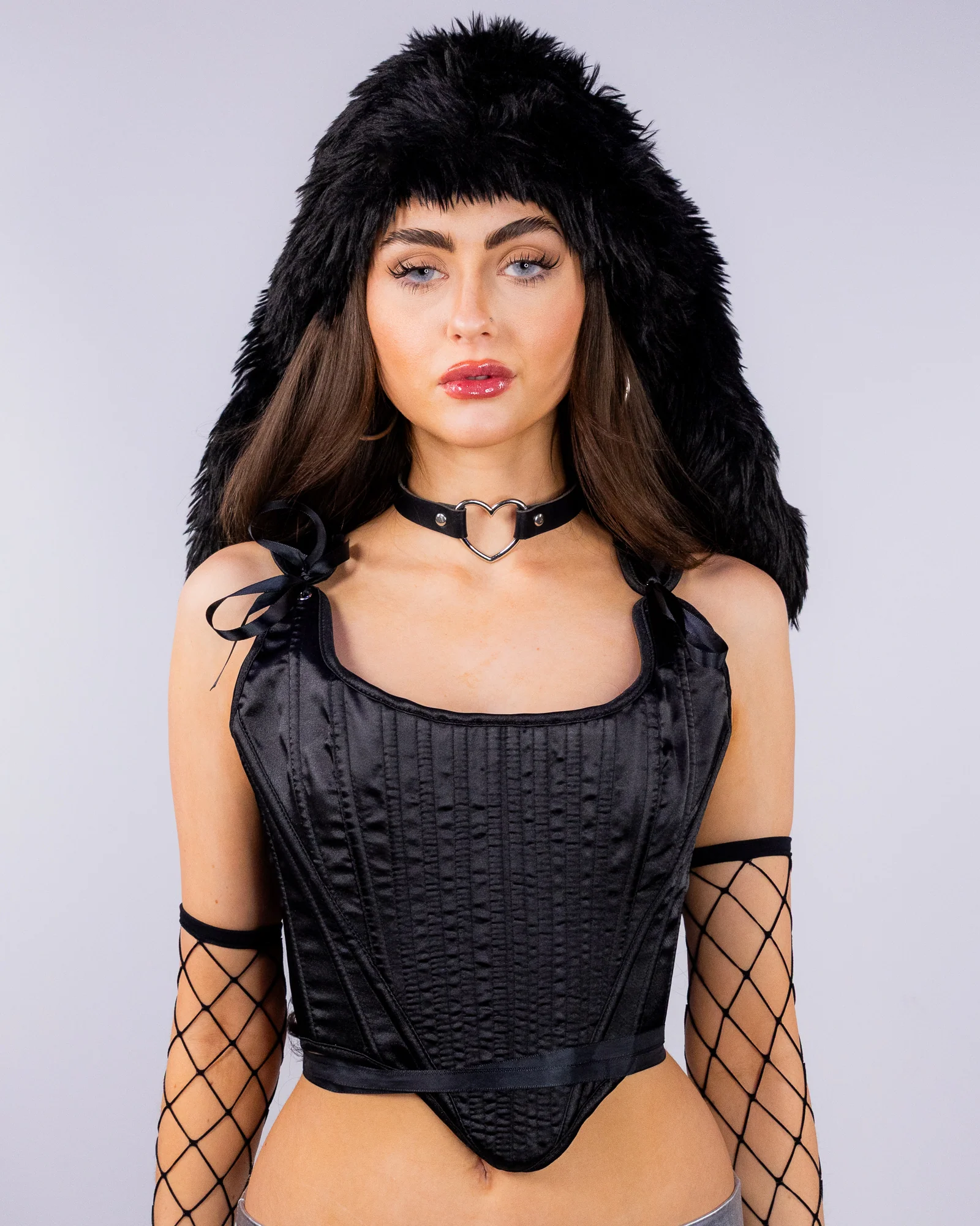 Eat Cake Women's Black Satin Corset Top - Image 3
