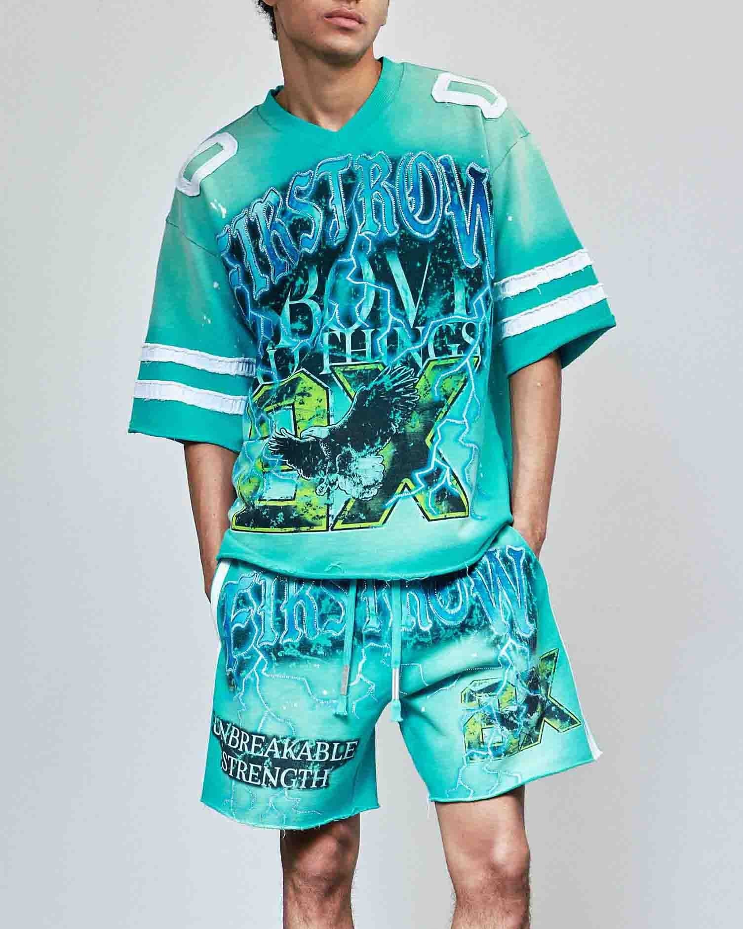Electric Storm Men's Blue Shorts - Image 12