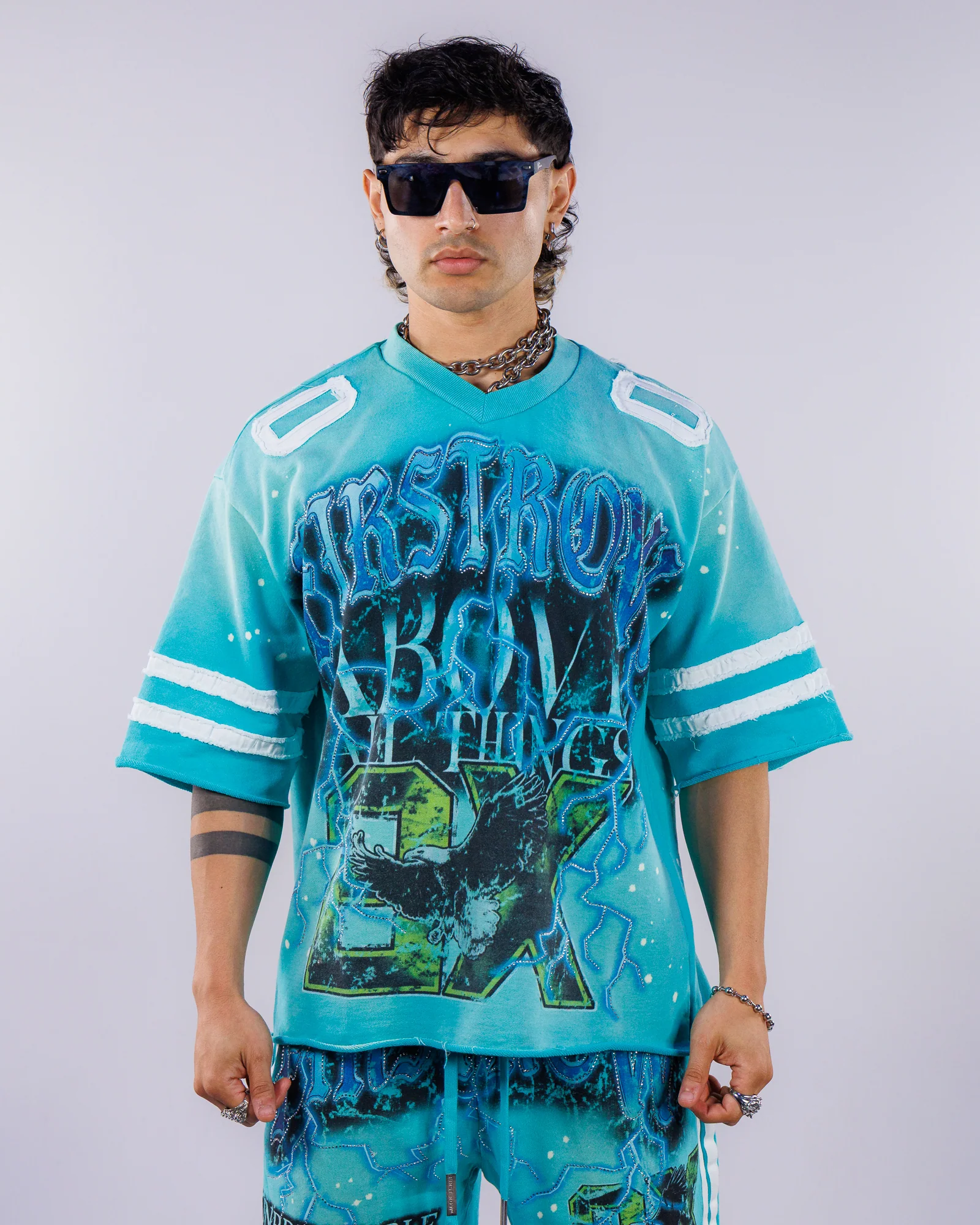 Electric Storm Men's Blue Tee