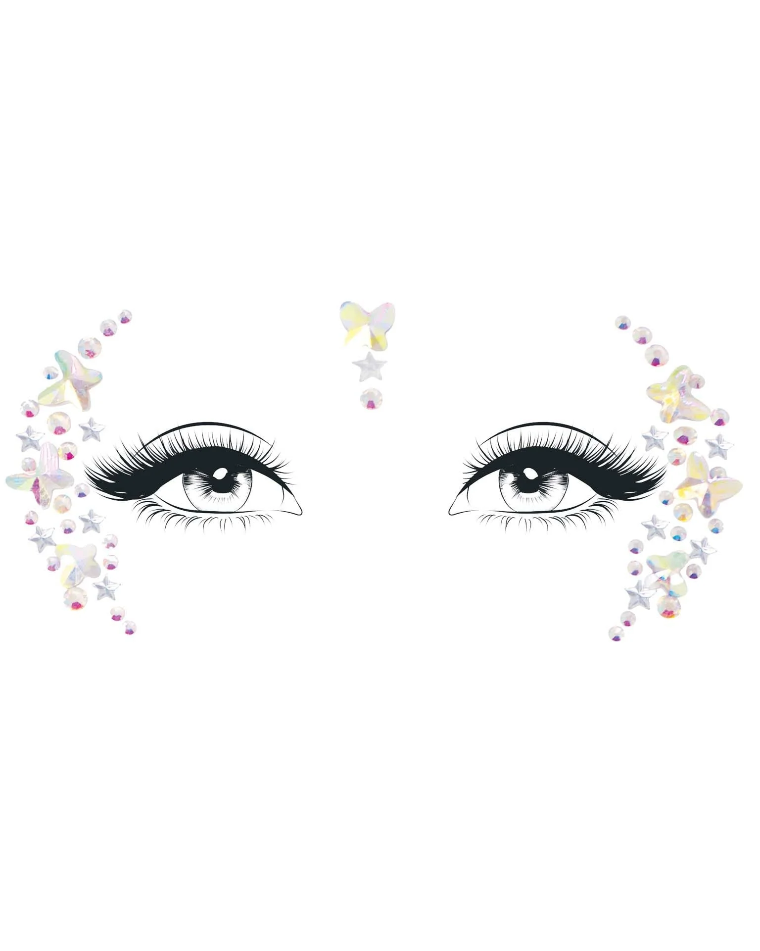 Elera Butterfly Unisex Face Jewels Sticker - Image 2