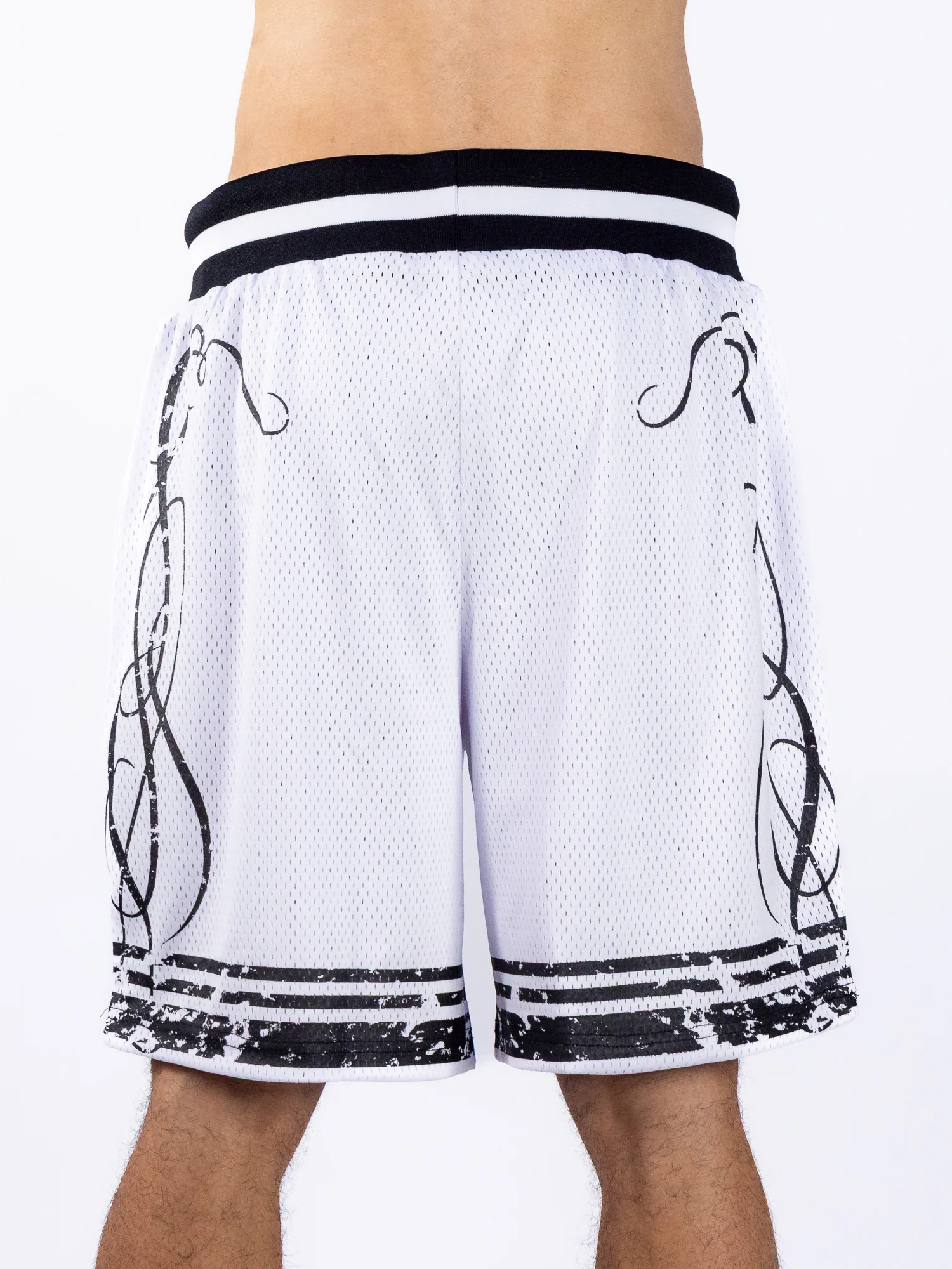Faith Dealer Men's White Football Shorts - Image 5