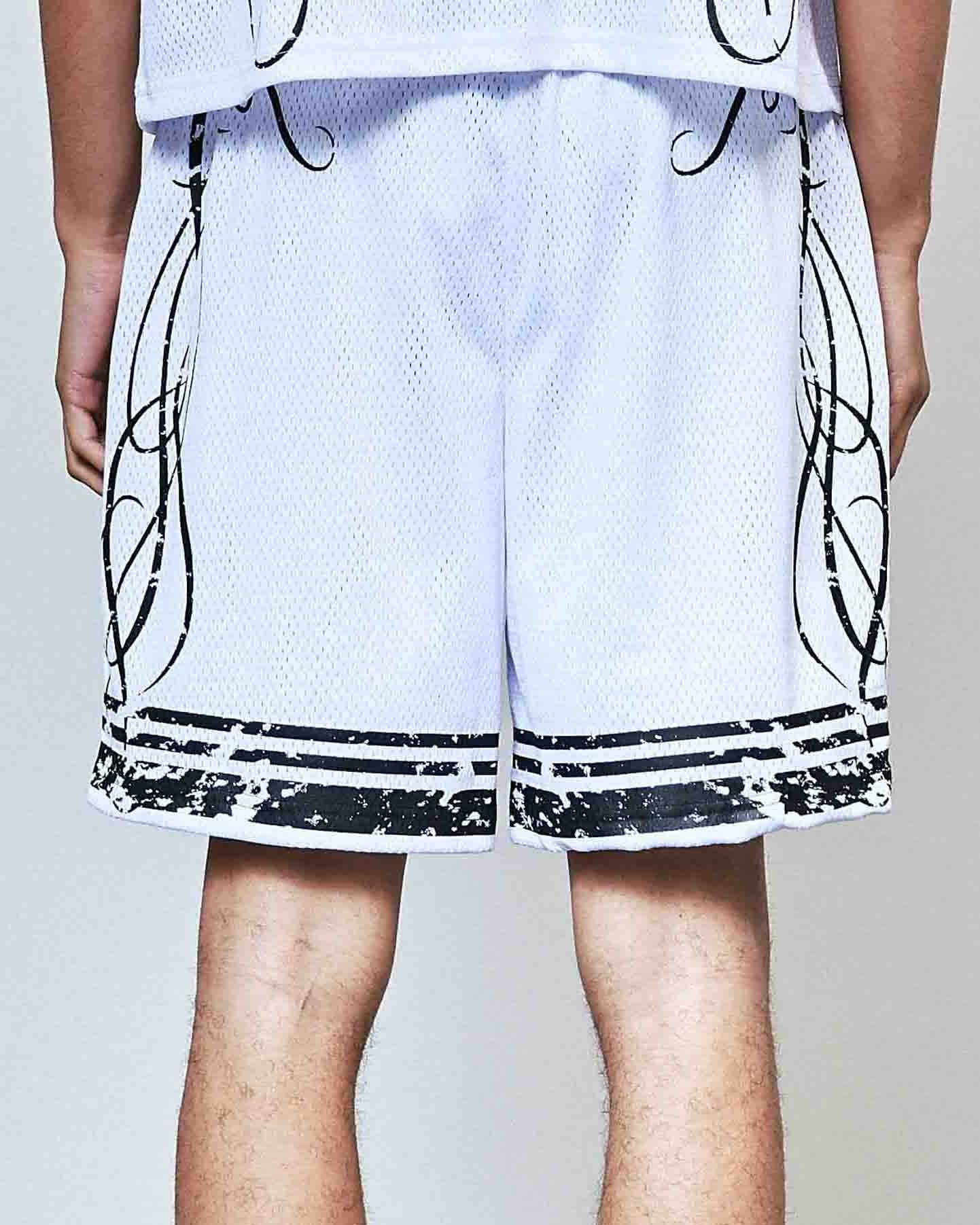 Faith Dealer Men's White Football Shorts - Image 9