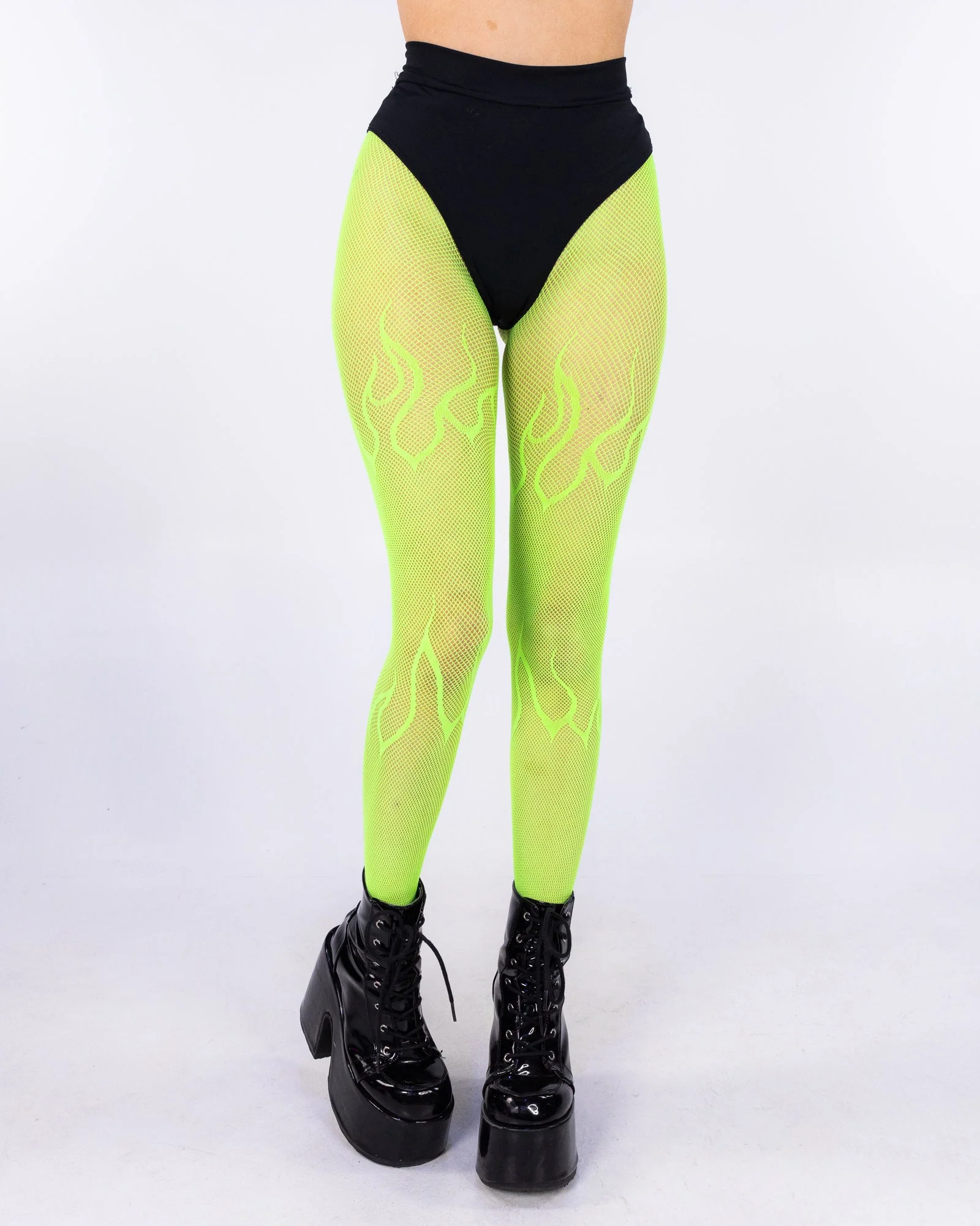 Flame Women's Fishnet Tights - Image 3