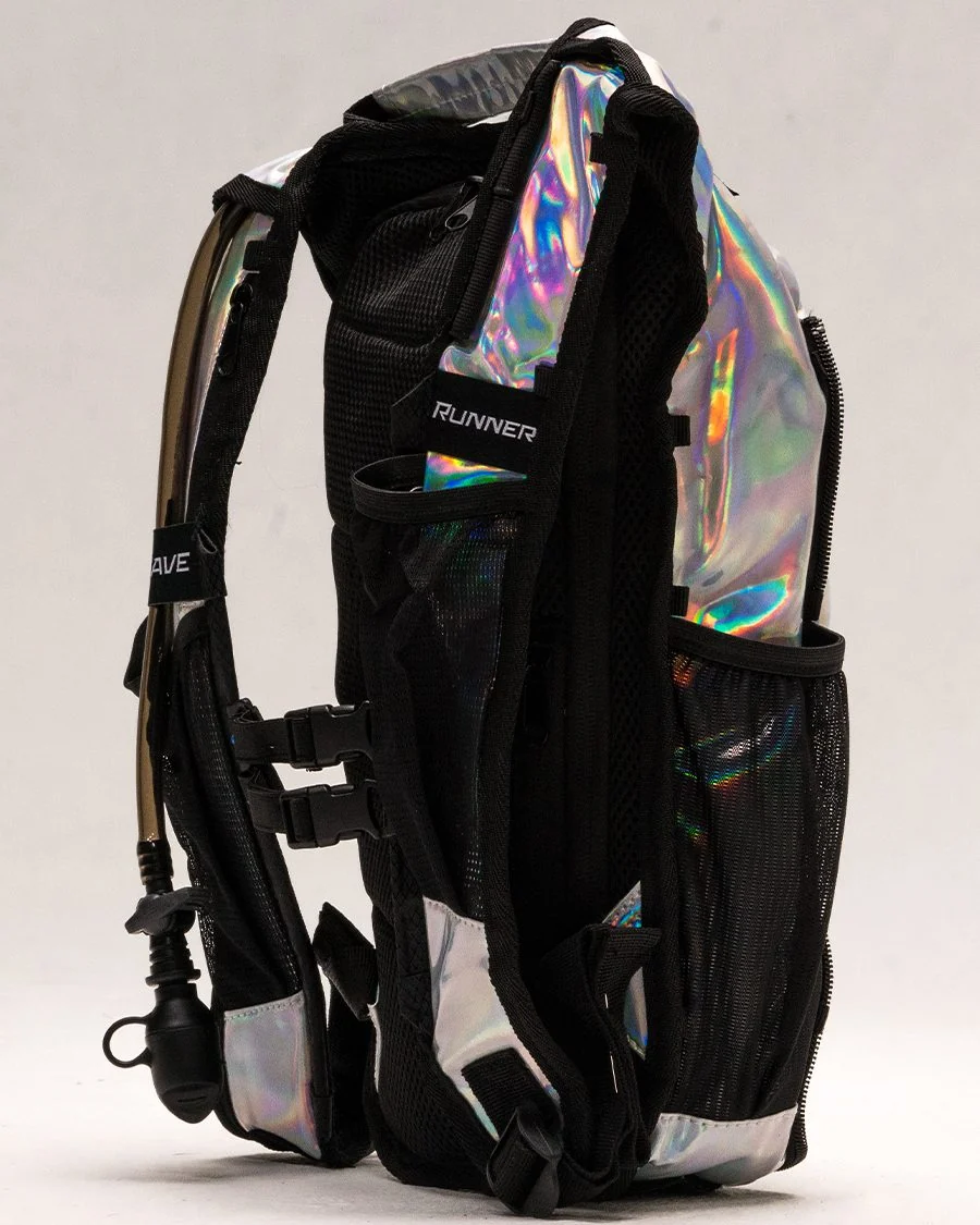 Gen Z Holographic Silver Hydration Backpack - Image 3
