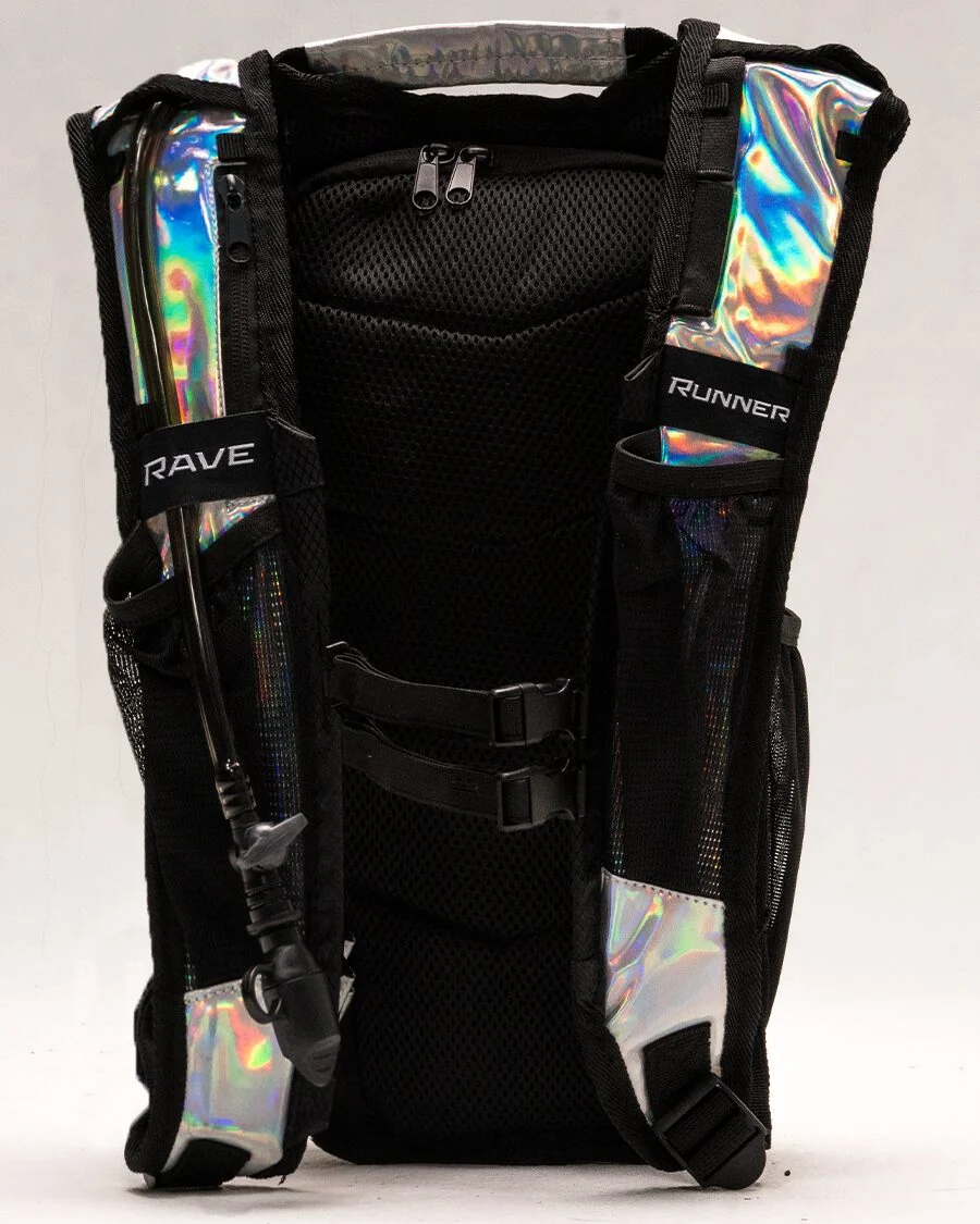 Gen Z Holographic Silver Hydration Backpack - Image 4