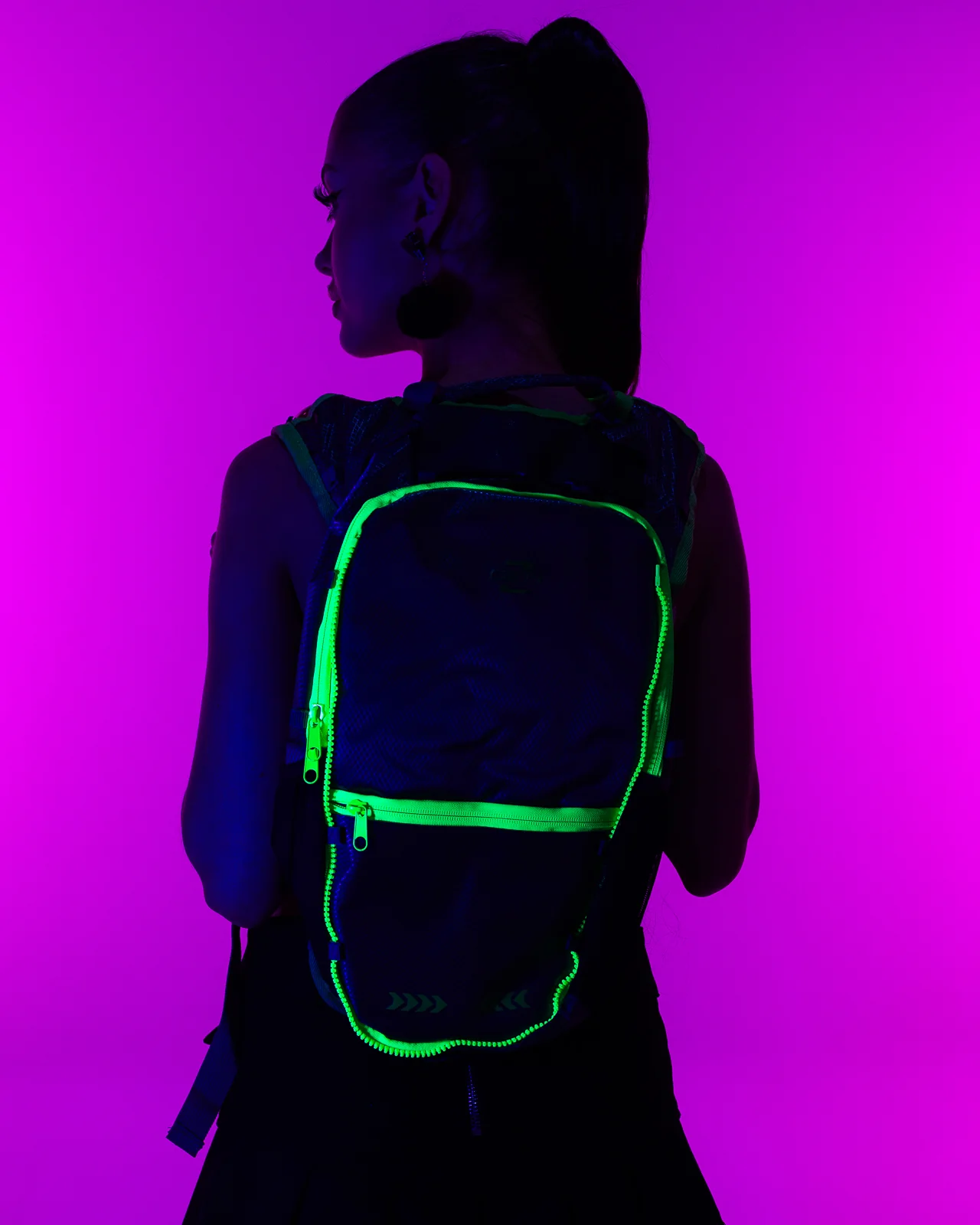 Gen Z Radiant Neon Gunmetal Backpack - Image 3