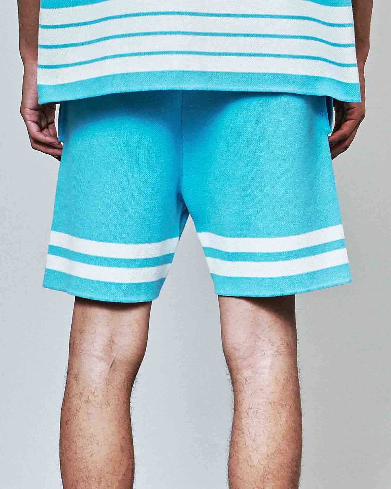 Get A Gold Star Men's Blue Sweater Shorts - Image 11