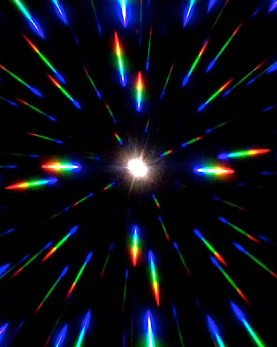 GloFX Galactic Invader Diffraction Visor - Rainbow Gradient - Image 2