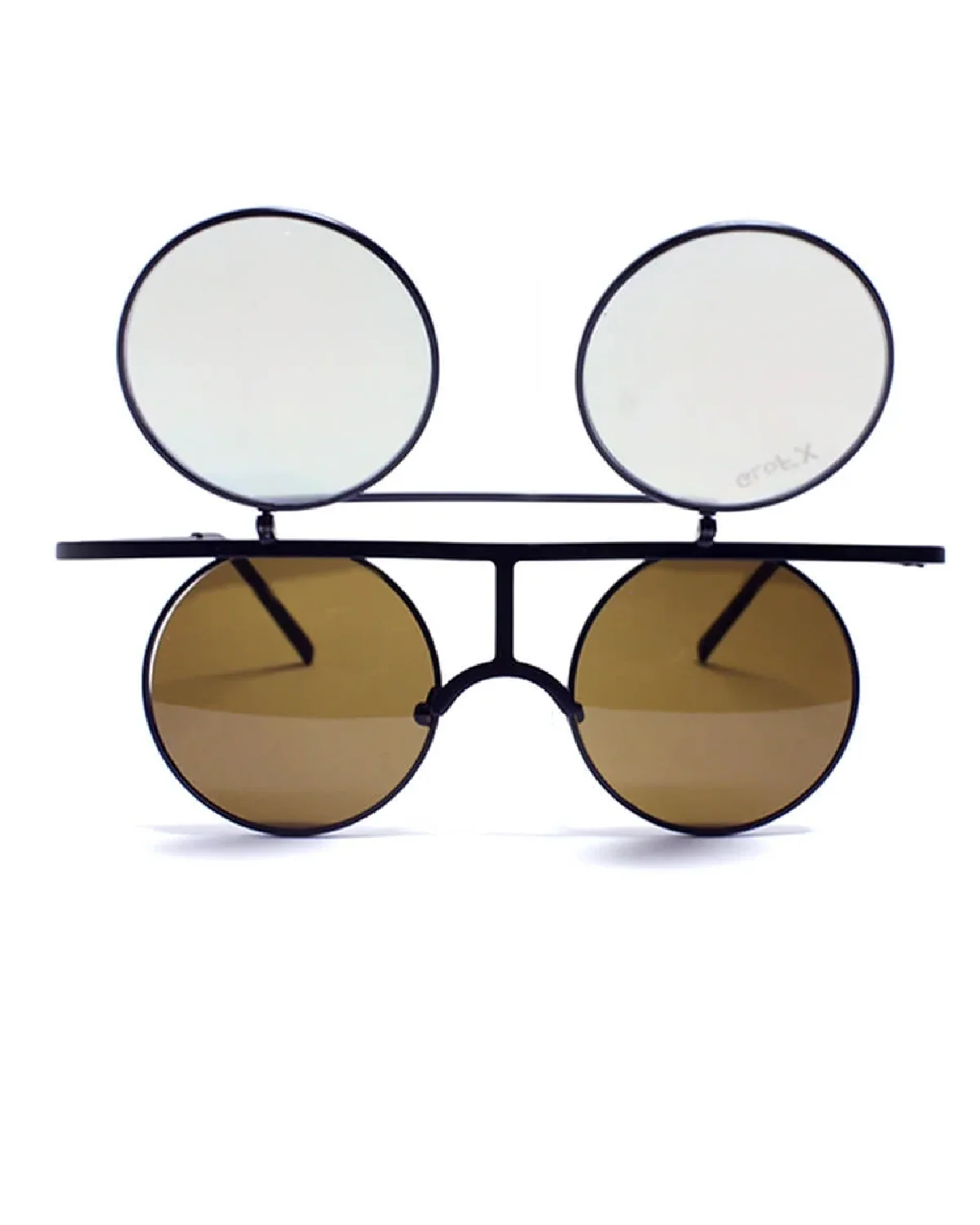 GloFX Gold Mirror Flip Diffraction Glasses - Image 4