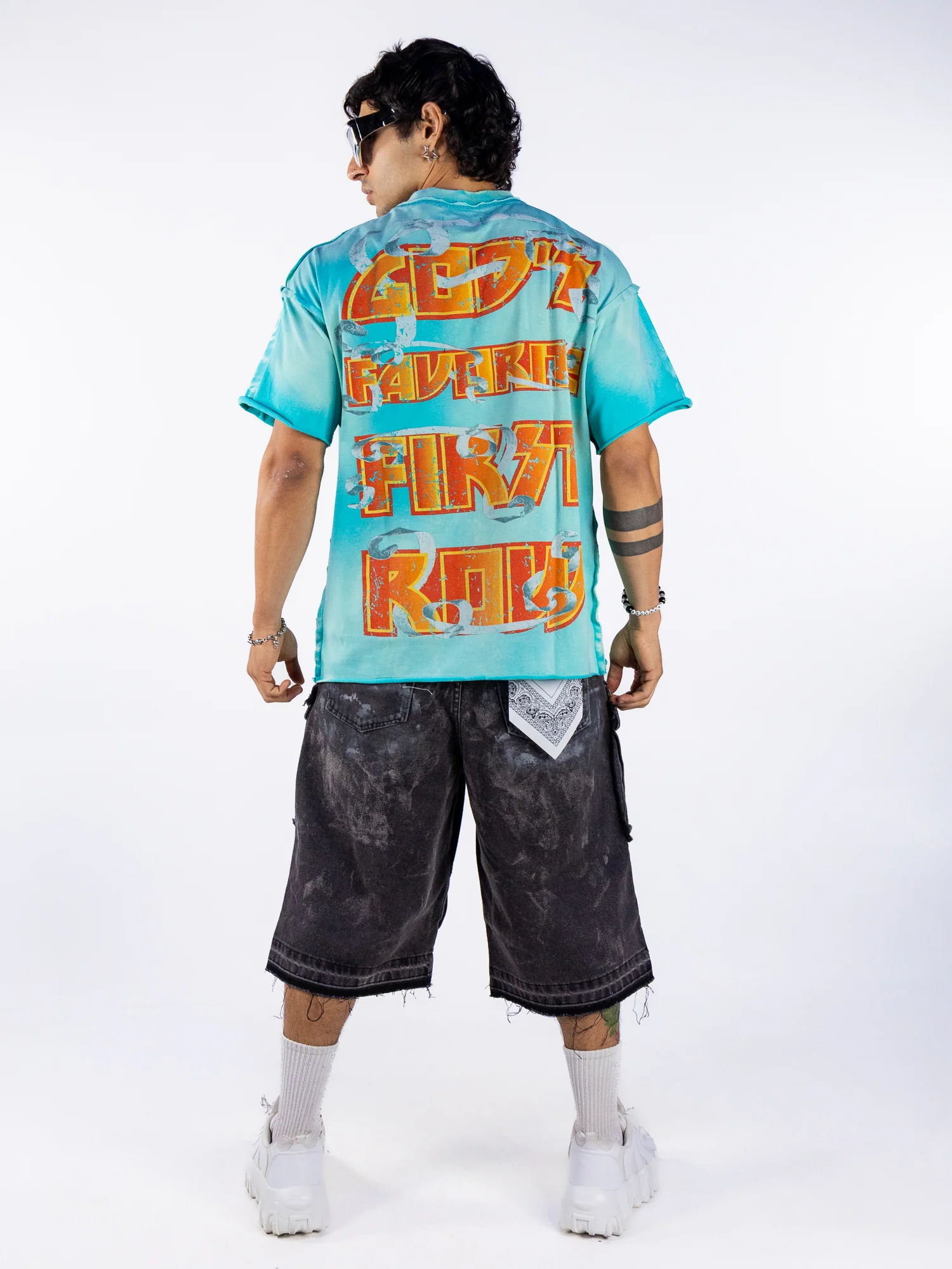 God's Favorite Guardian Men's Blue Tee - Image 7