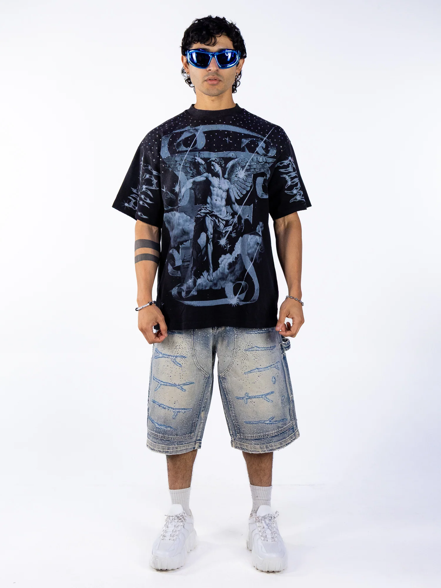 God's Favorite Heavenfall Men's Black Tee - Image 2