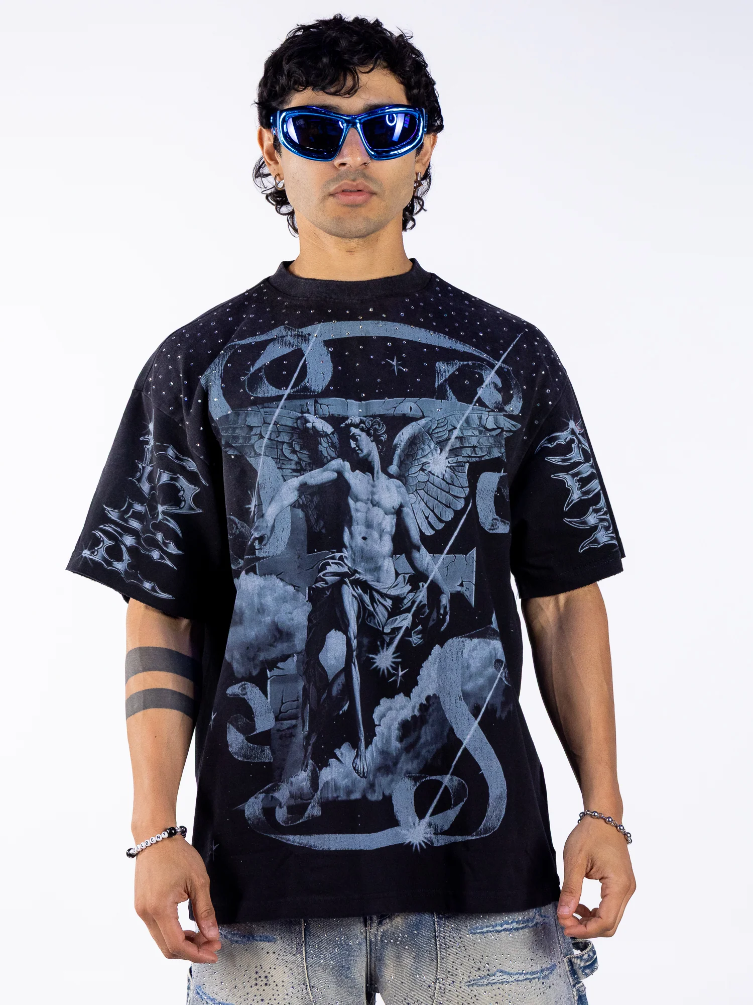 God's Favorite Heavenfall Men's Black Tee - Image 3