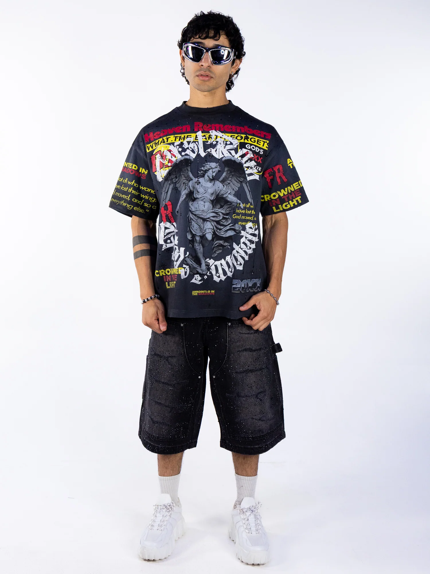 God's Favorite Sacred Chaos Men's Black Tee - Image 6