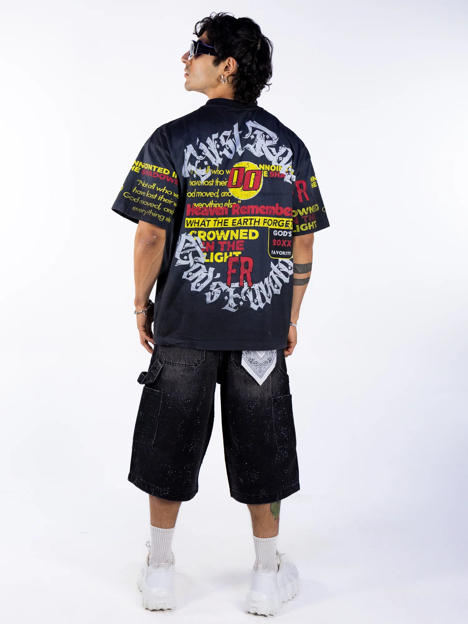 God's Favorite Sacred Chaos Men's Black Tee - Image 7