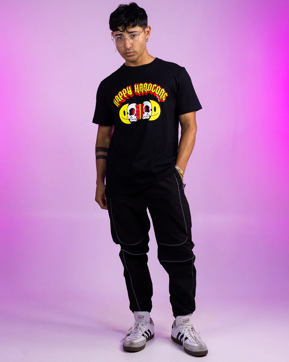 Happy Hardcore Smiley Men's T-Shirt - Image 6