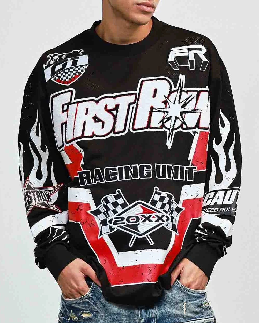 Hard Racing Men's Black Moto Jersey - Image 12
