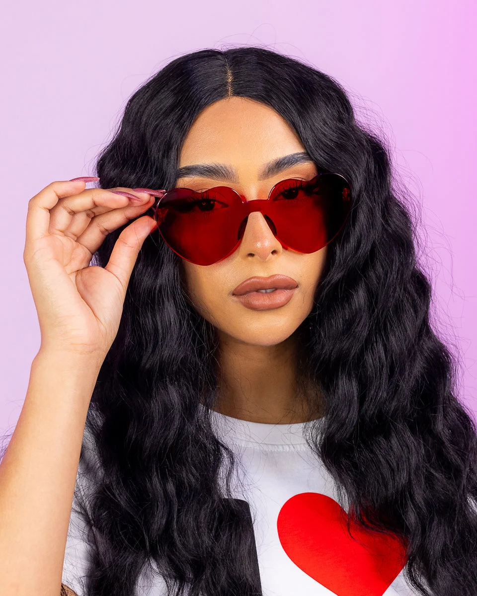 Lolita Heart-Shaped Sunglasses - Image 3