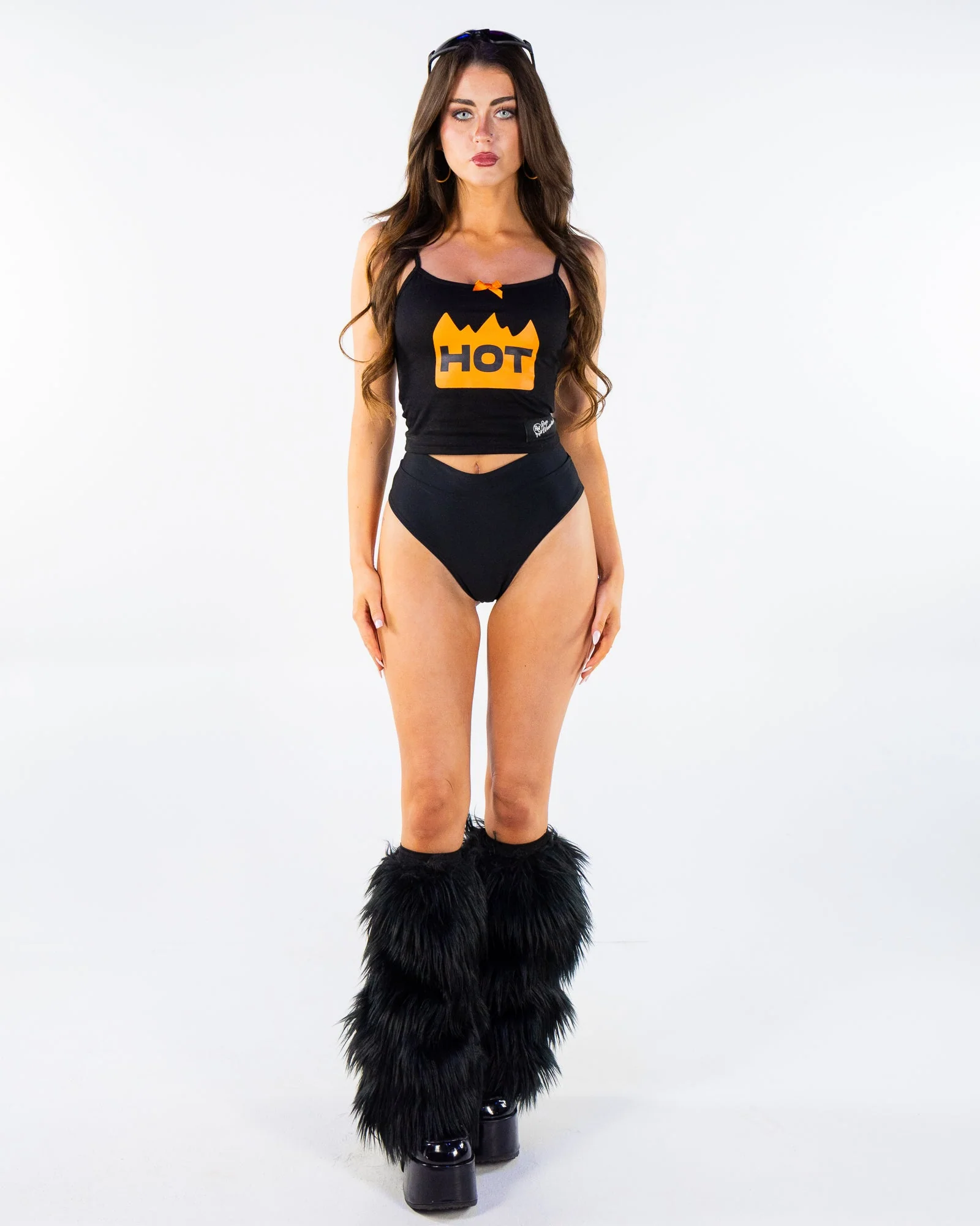 Hot Girls Listen To Techno Women's Black Baby Tank - Image 6