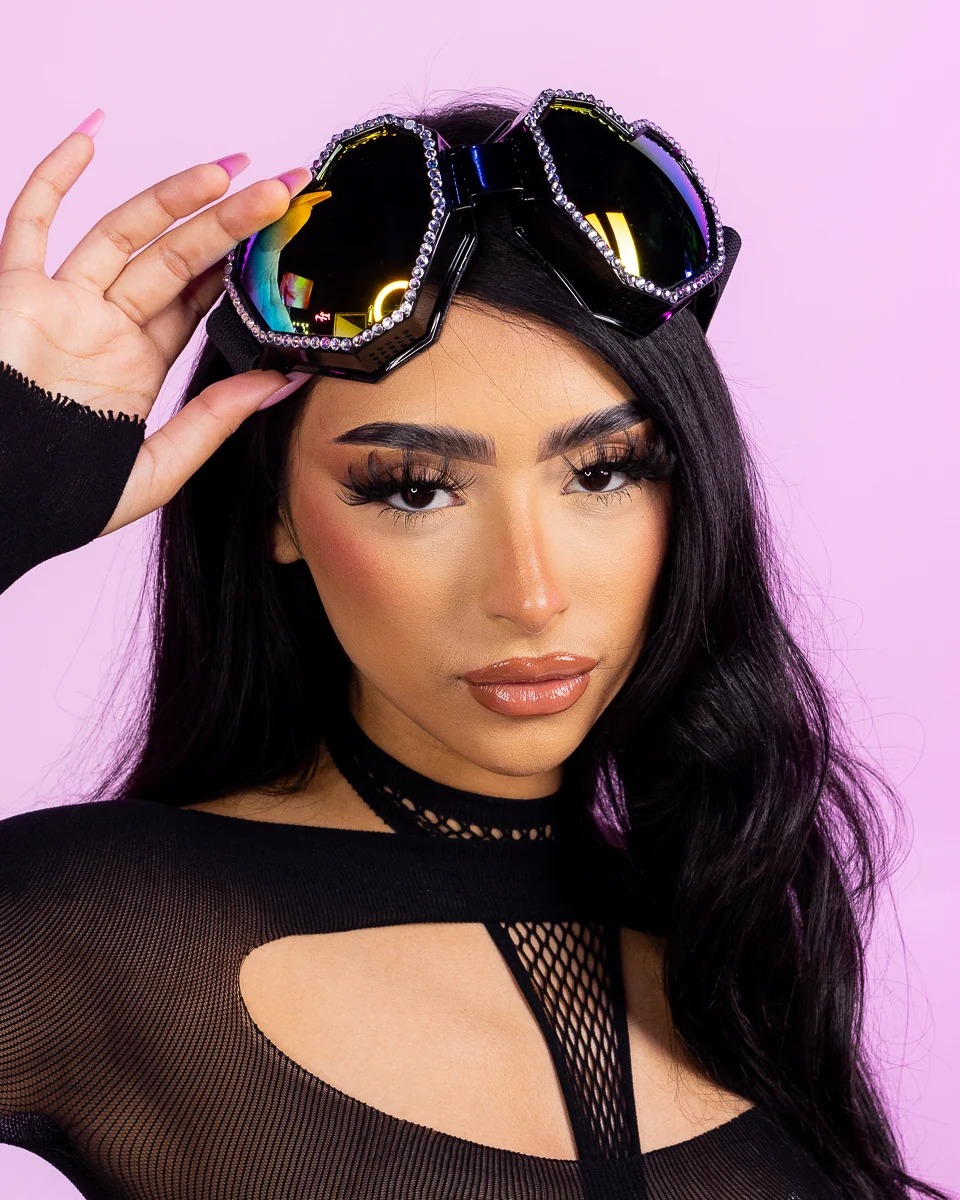 Black I Heart U Goggles - Image 4