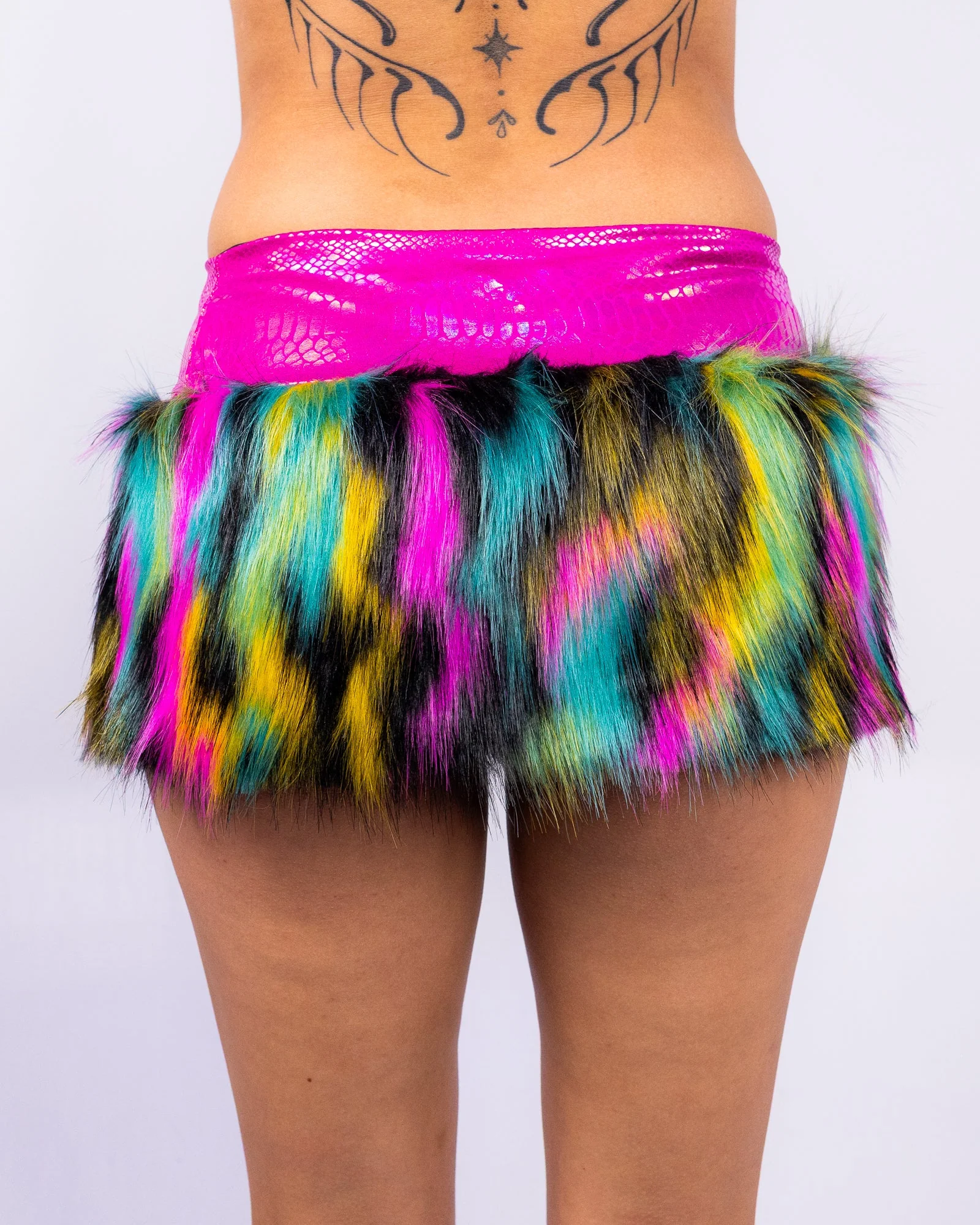 Jungle Wild Women's Faux Fur Skirt - Image 4