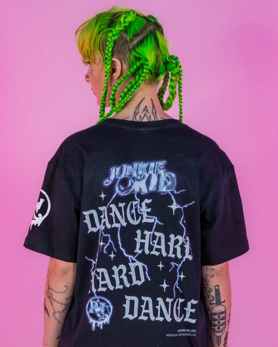Junkie Kid x Rave Wonderland Lightning Tee - Image 4